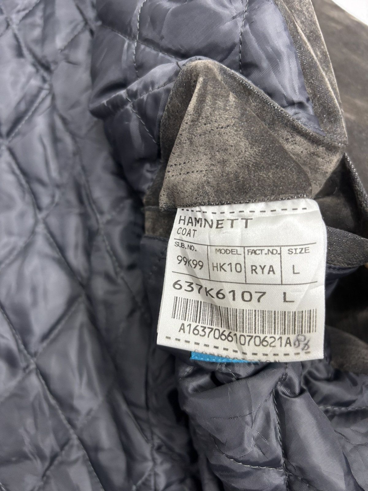 If Six Was Nine × Le Grande Bleu (L.G.B.) × Tornado Mart 🔥VINTAGE HAMNETT FAUX FUR COLLAR WAXED OVERCOAT JACKET Size US M / EU 48-50 / 2 - 13 Thumbnail