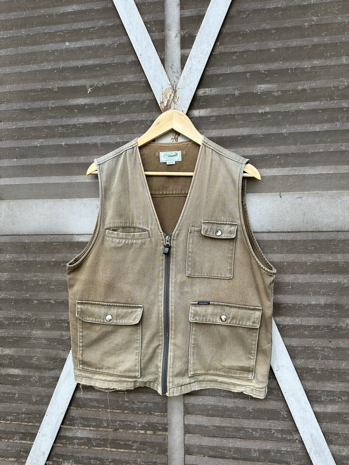 Vintage Vintage THRASHED Crocodile Classic Vests Size US M / EU 48-50 / 2 - 1 Thumbnail