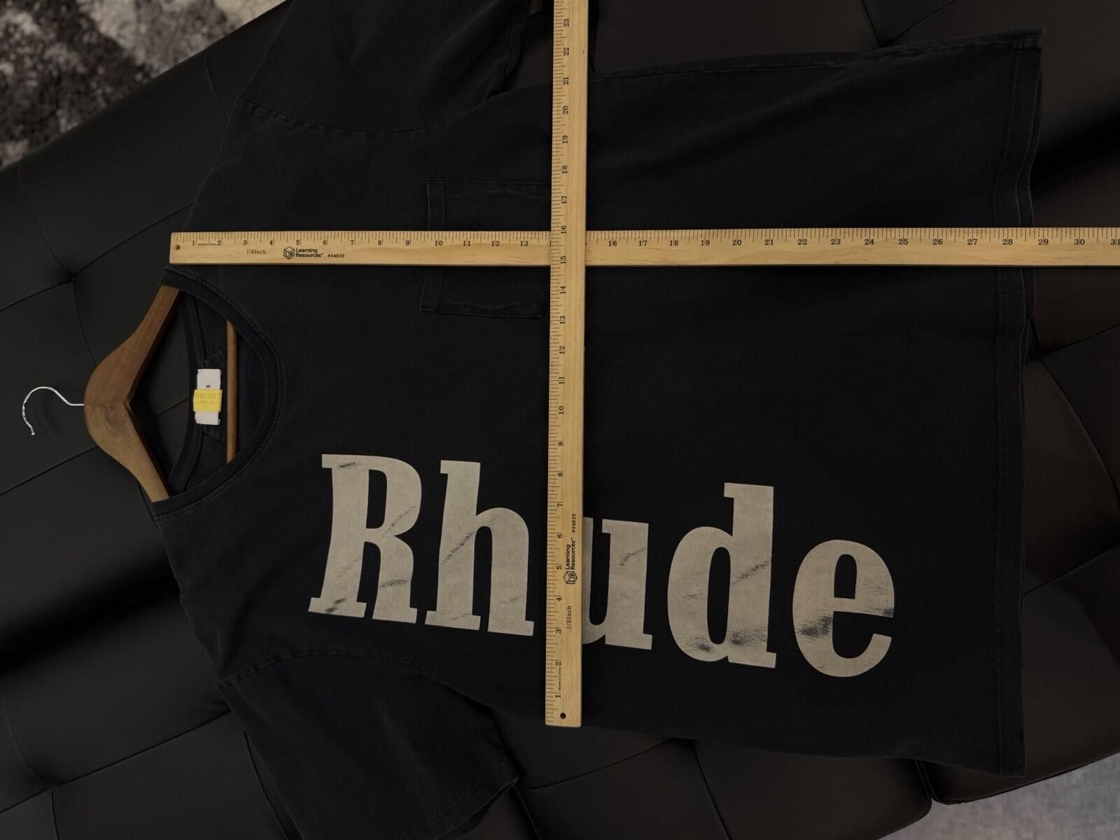 Rhude RhudeTee Shirt Blue Side Logo 100% Authentic Size (Small) Size US S / EU 44-46 / 1 - 7 Thumbnail