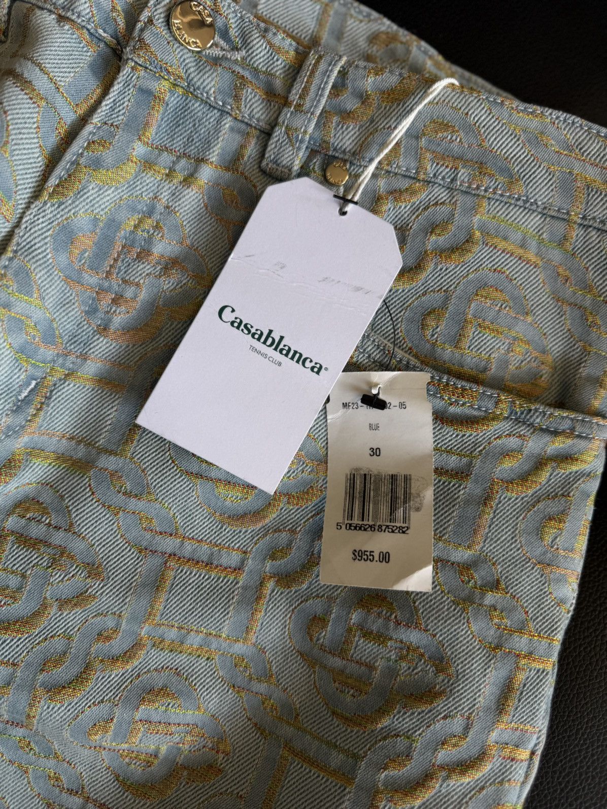 Casablanca Casablanca Jeans Size 30 Monogram Print Straight-leg $950 Size US 30 / EU 46 - 7 Thumbnail