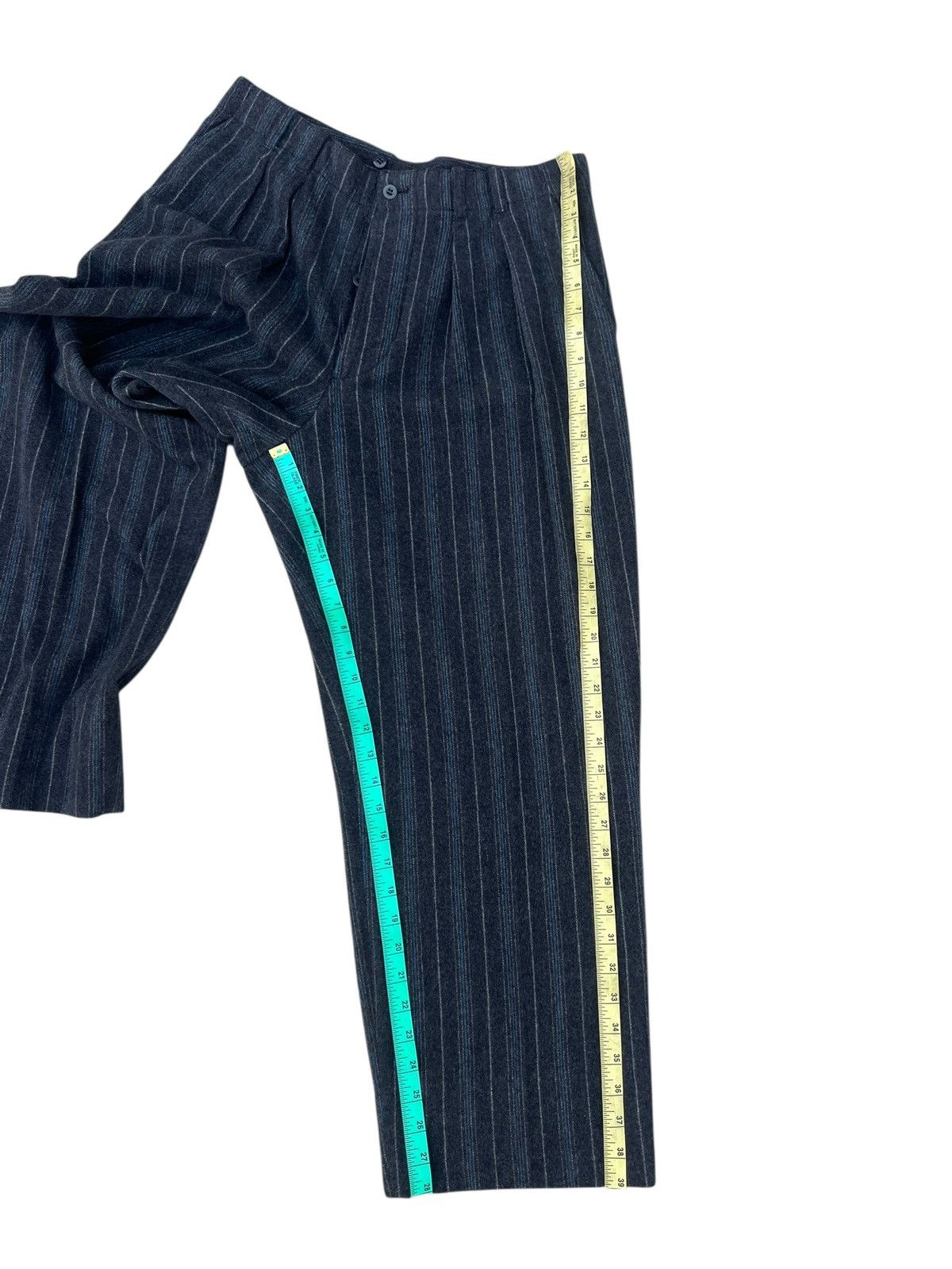 Nigel Cabourn Vintage Nigel Cabourn Striped Wool Baggy Trouser Pant Size US 32 / EU 48 - 4 Thumbnail
