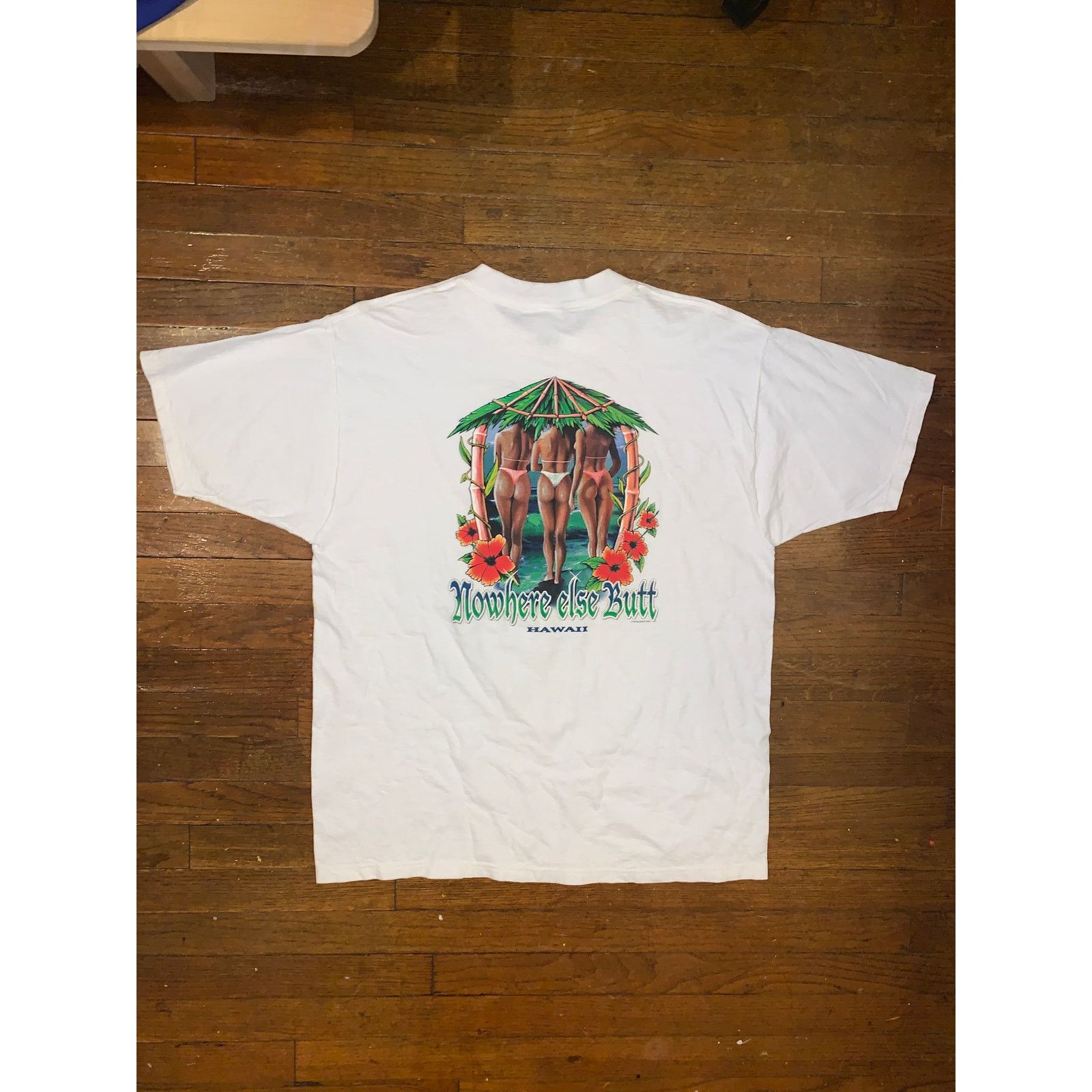Fruit Of The Loom × Other Nowhere Else Butt Hawaii Graphic T-Shirt XL Surf Souvenir Size US XL / EU 56 / 4 - 8 Thumbnail