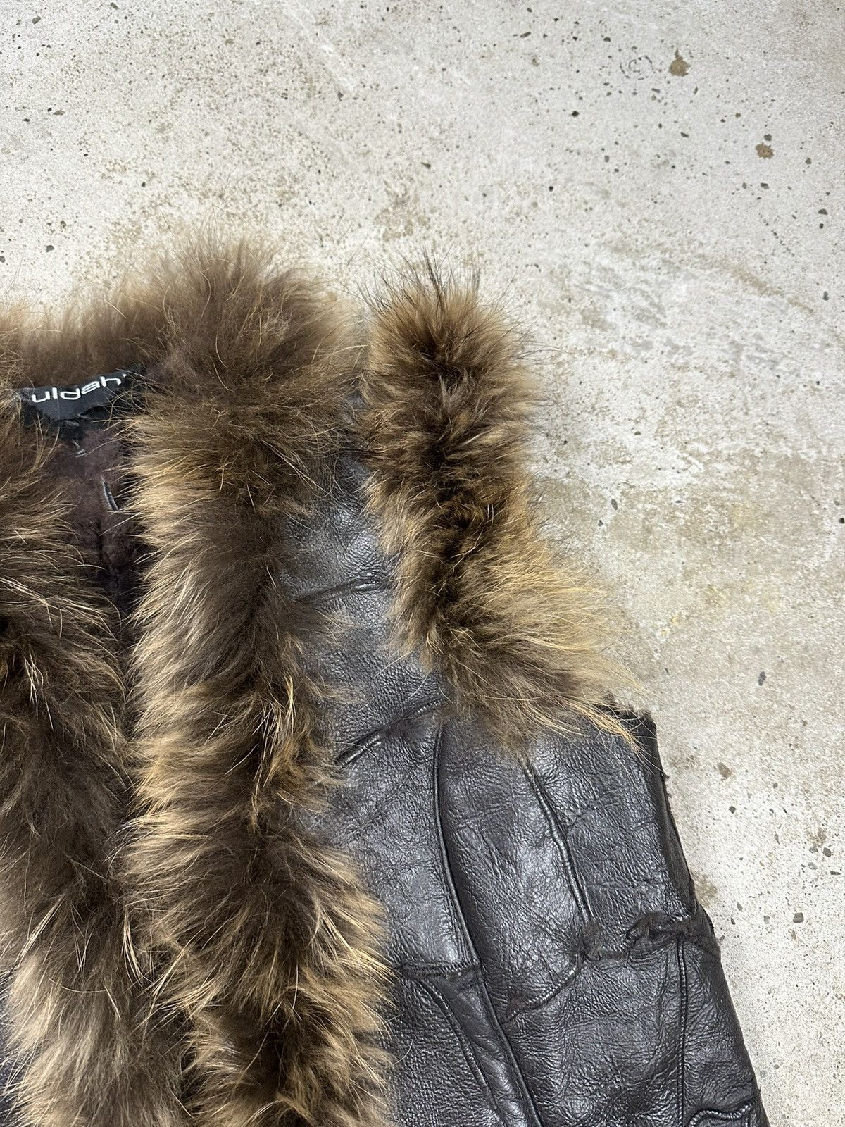 If Six Was Nine Vintage Y2K Lamb Leather Patchwork Vest Racoon Fur japan Size US S / EU 44-46 / 1 - 5 Thumbnail