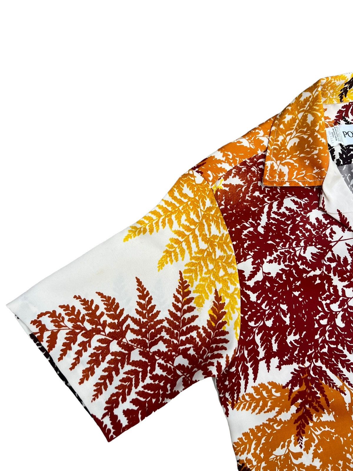 Vintage VTG 70s PAMORE Multi Colour Leaves Polyester Hawaiian Shirt Size US S / EU 44-46 / 1 - 11 Thumbnail
