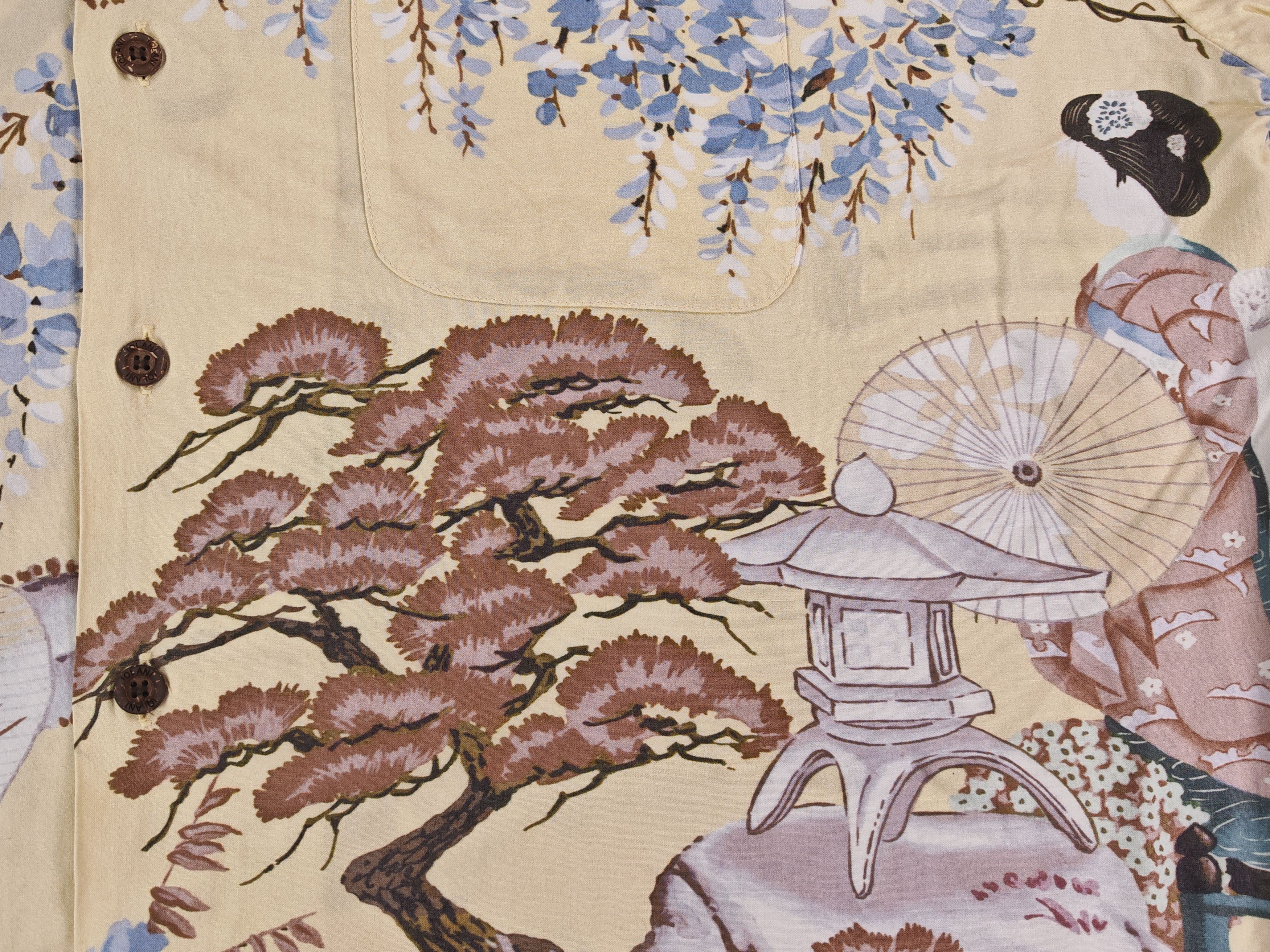 IOLANI Iolani Japanese Traditional Geisha Boxy Cut Hawaaian Shirt Size US L / EU 52-54 / 3 - 10 Thumbnail