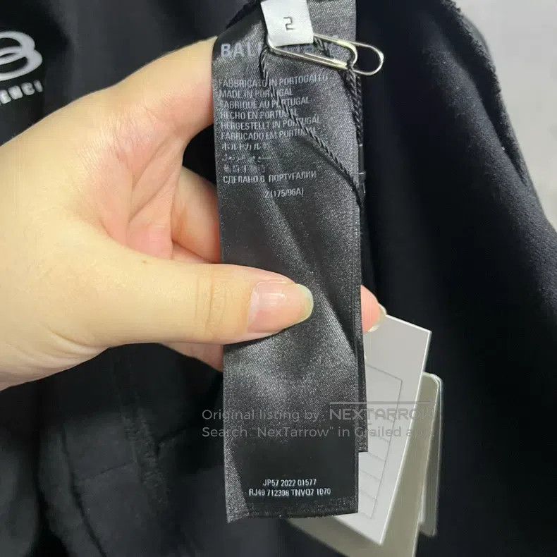 Balenciaga Balenciaga Black Letter Logo Print Short Sleeve T-Shirt Size US M / EU 48-50 / 2 - 3 Thumbnail