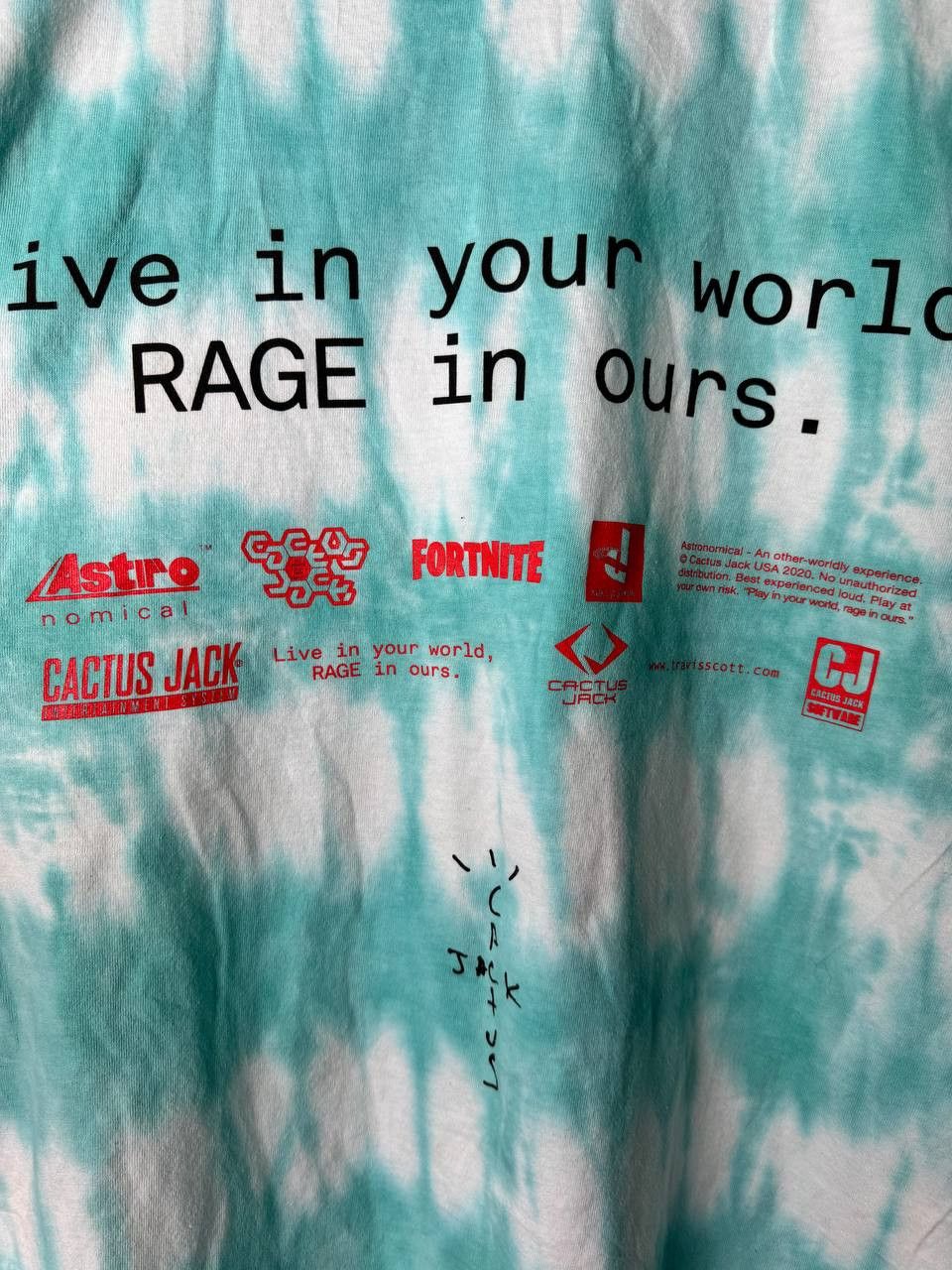 Playstation × Travis Scott Cactus Jack Travis Scott Playstation Tai Dai T-Shirt Size US L / EU 52-54 / 3 - 5 Thumbnail