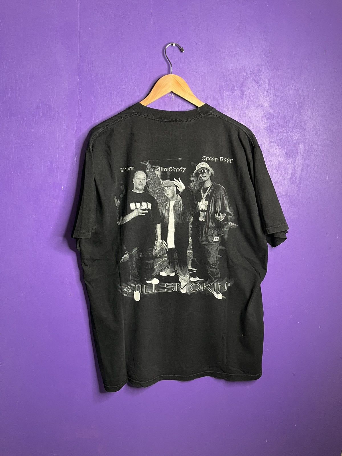 Rap Tees × Vintage Vintage 90s Still Smokin Snoop/Dr Dre/Eminem rap tee Size US XL / EU 56 / 4 - 2 Thumbnail