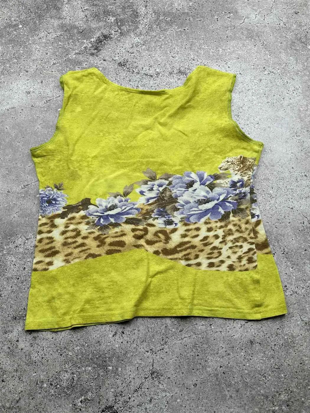 Japanese Brand Vintage Printed Tank Top C461(V652)(E8) Size M / US 6-8 / IT 42-44 - 2 Thumbnail