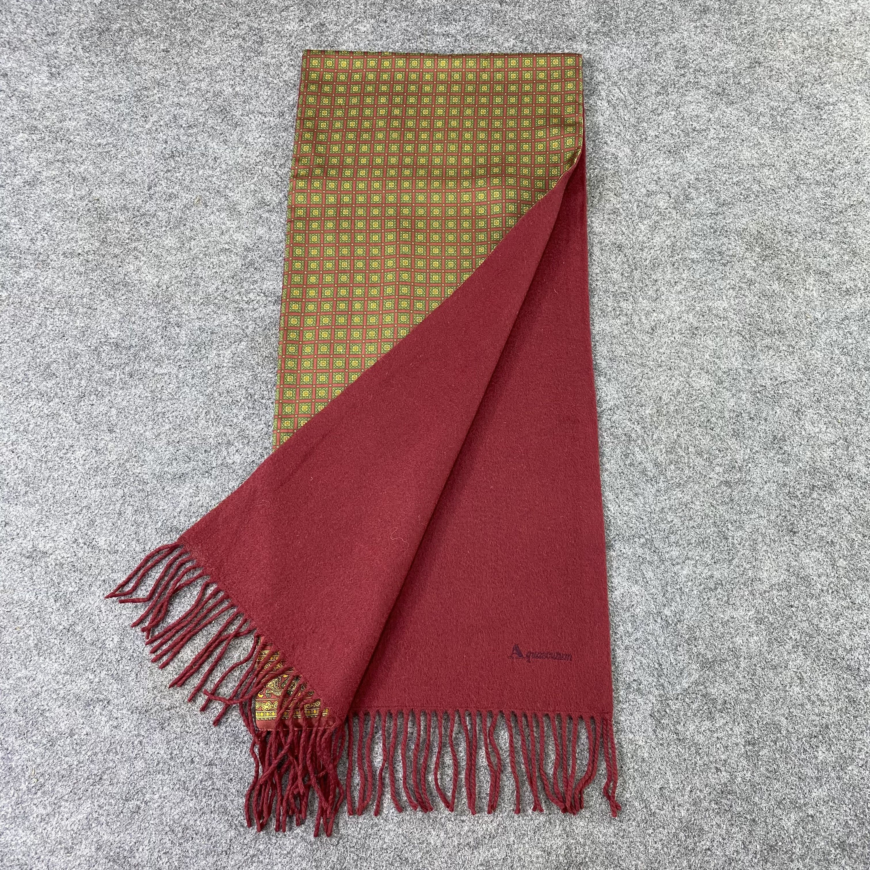 Aquascutum Aquasqutum Silk Scarf / Muffler / Neckwear-K019 Size ONE SIZE - 3 Thumbnail