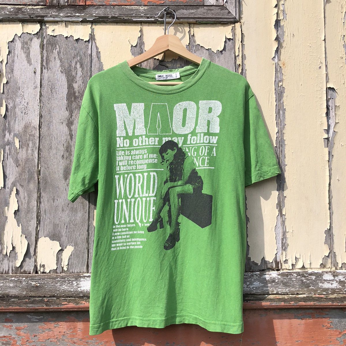 🔥Steals🔥 Distressed GREAT WOOD HOUSE Faded Tshirt