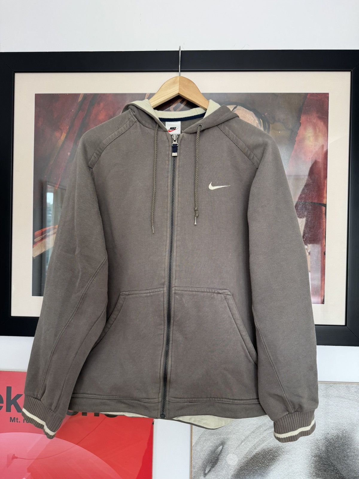 Nike Nike 90s Spellout Back Logo Mini Swoosh Vintage Zip Hoodie Size US S / EU 44-46 / 1 - 1 Thumbnail