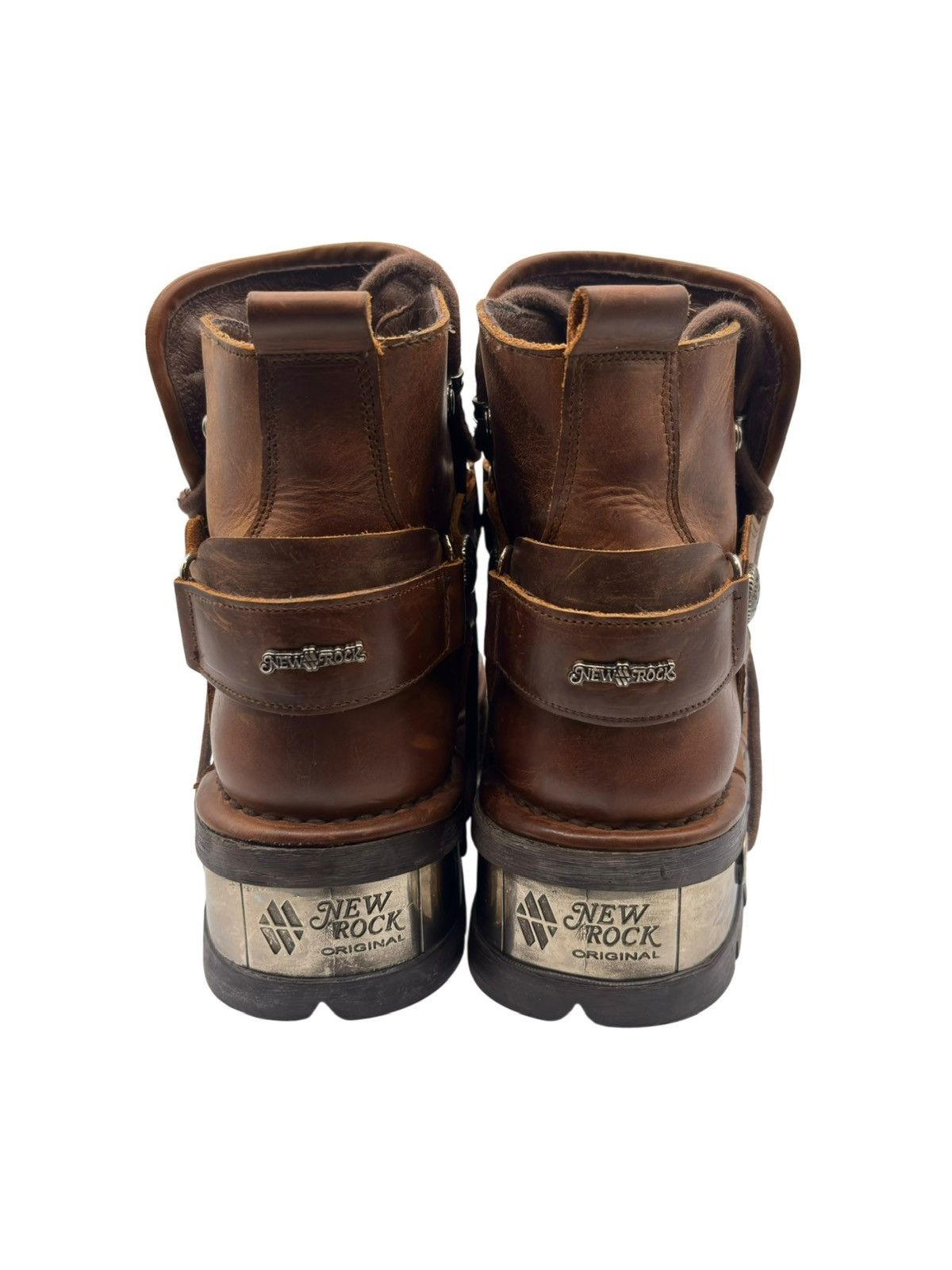 New Rock Vintage New Rock brown ankle leather boots Size 41 Size US 11 / IT 41 - 3 Thumbnail