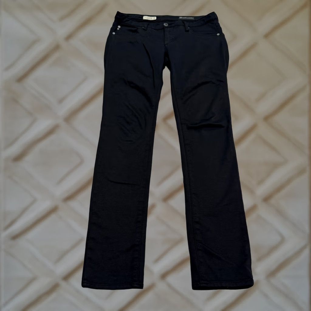 Vintage AG Adriano Goldschmied Legging Super Skinny Fit Pants Women 26 Black Stretch Jegging Slim Casual Modern Womens 2010s Size 26" / US 2 / IT 38 - 1 Thumbnail