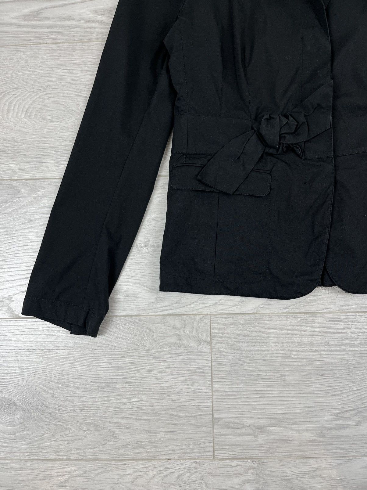 Prada Prada Milano Vintage 00s Black Button Blazer Jacket Size L / US 10 / IT 46 - 5 Thumbnail