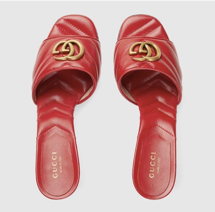 Gucci Gucci Women Marmont Sandal Size US 5 / IT 35 - 2 Thumbnail