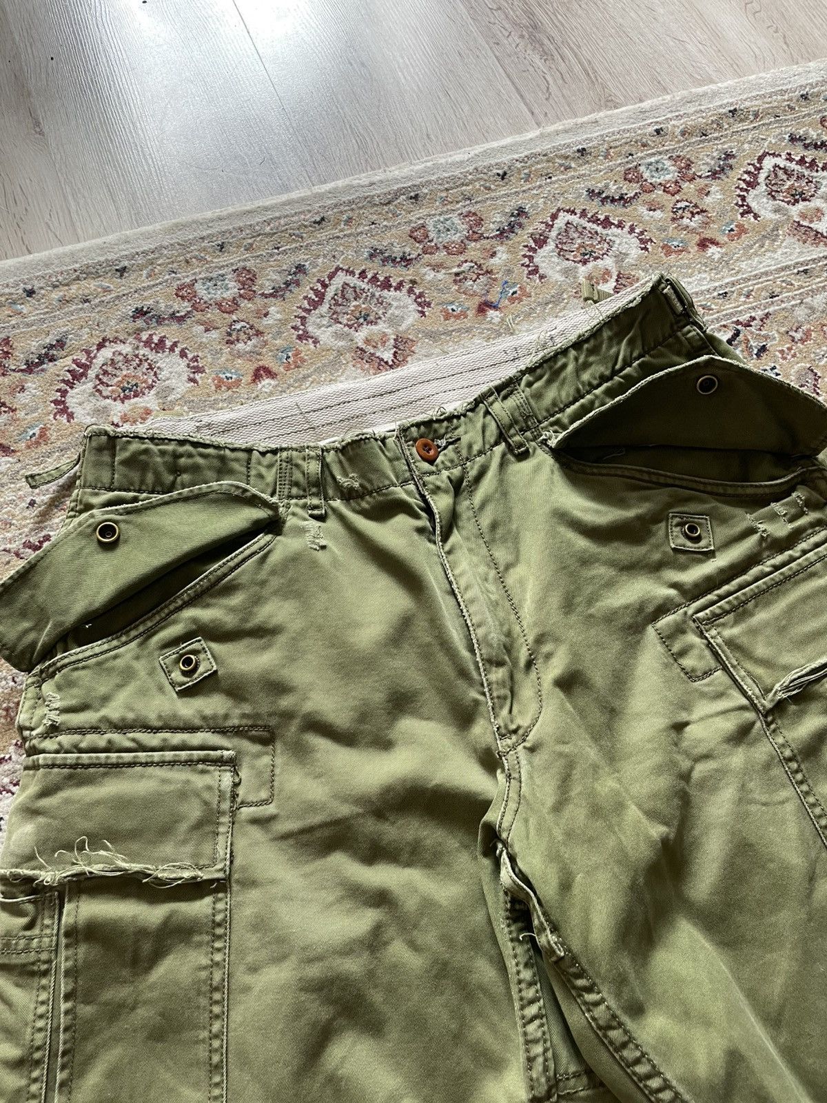 Polo Ralph Lauren Type-1 Polo Ralph Lauren Military Cargo Shorts USA Distresed Size US 32 / EU 48 - 4 Thumbnail