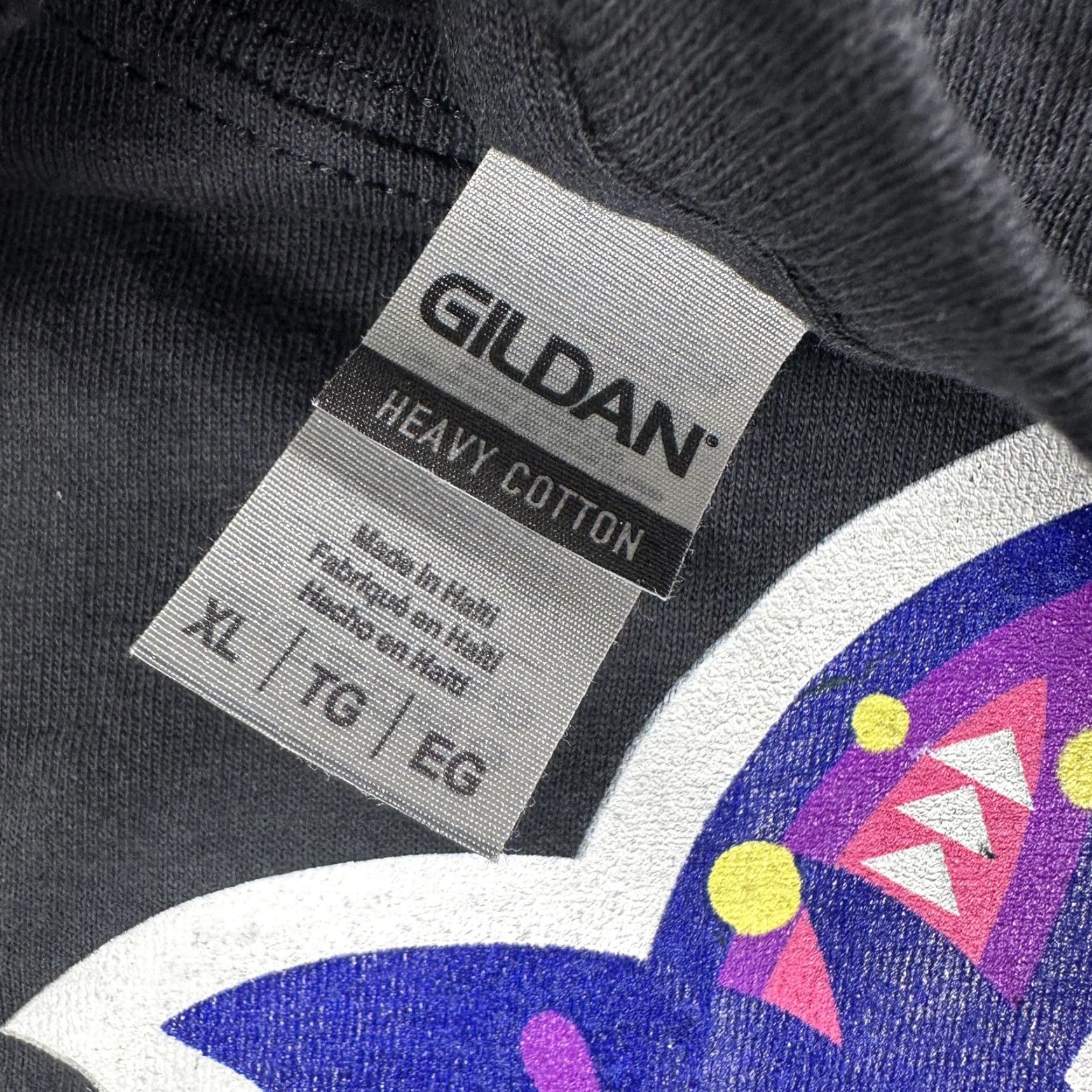 Gildan Whataburger Cartoon Dog Shirt Mens XL Black Gildan Heavy Cotton Graphic Tee Size US XL / EU 56 / 4 - 3 Thumbnail