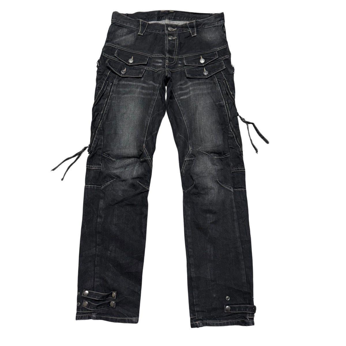 PPFM PPFM Bondage Black Denim Jeans Size US 32 / EU 48 - 1 Thumbnail