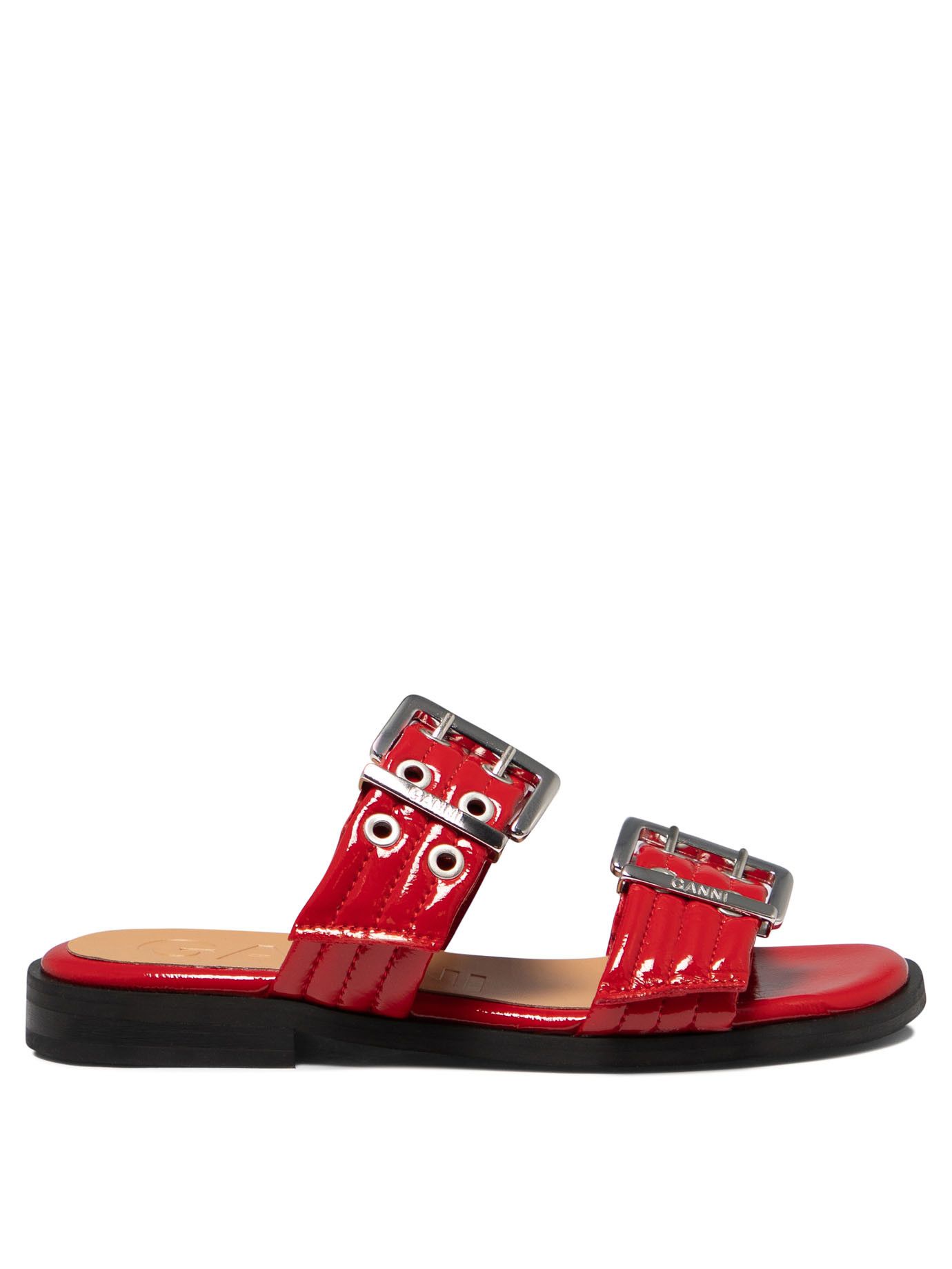 Ganni Buckle Two-Strap Sandals Size US 6 / IT 36 - 1 Thumbnail