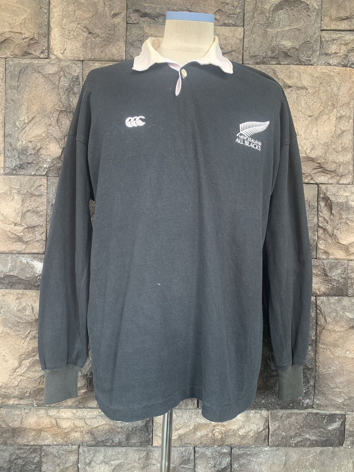 Canterbury of New Zealand × Vintage Vintage 90s Canterbury Of New Zealand All Blacks Shirts Size US M / EU 48-50 / 2 - 1 Thumbnail