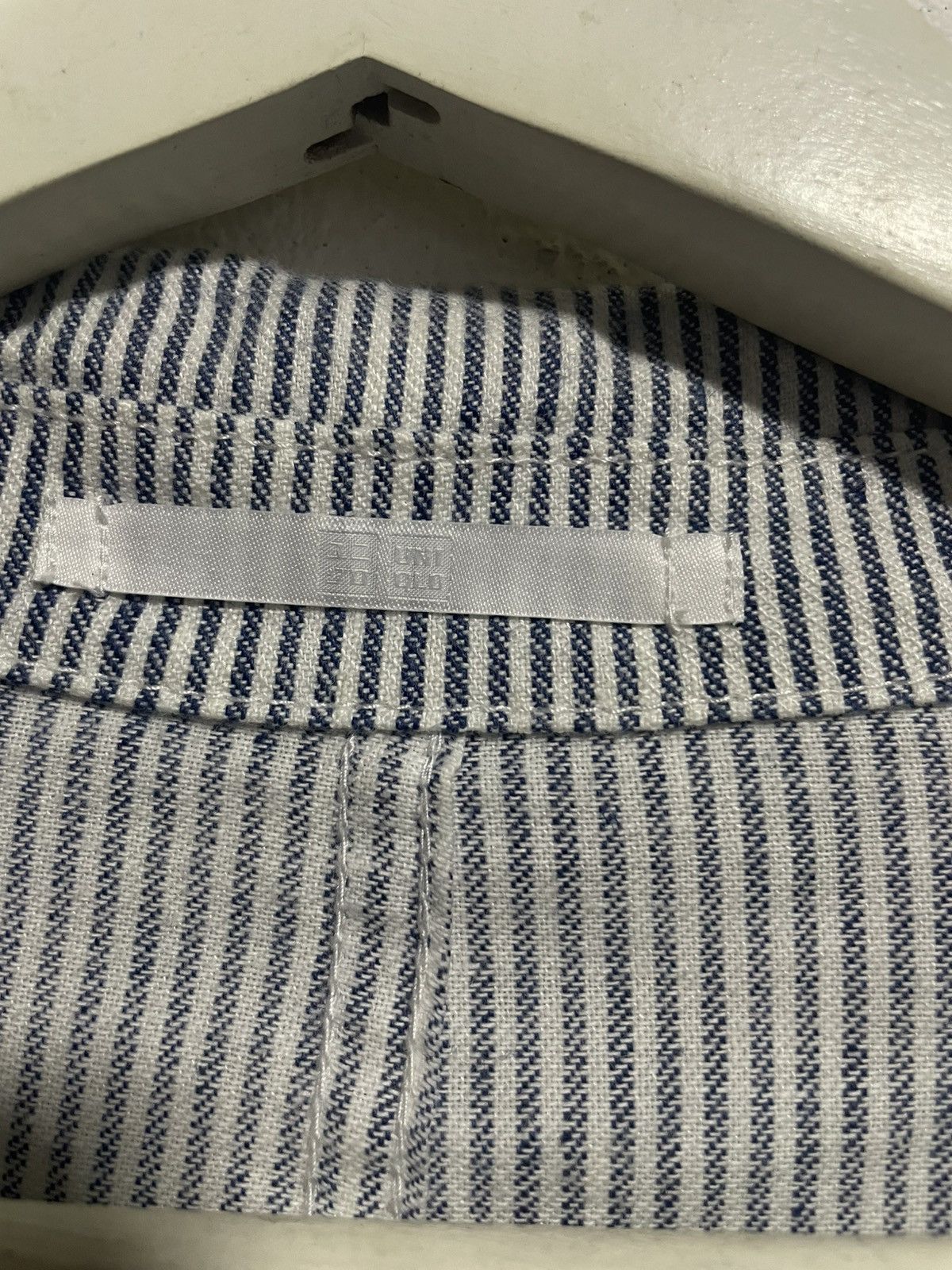 Japanese Brand × Uniqlo vintage y2k uniqlo hickory stripe light utility chore jacket Size US L / EU 52-54 / 3 - 2 Thumbnail