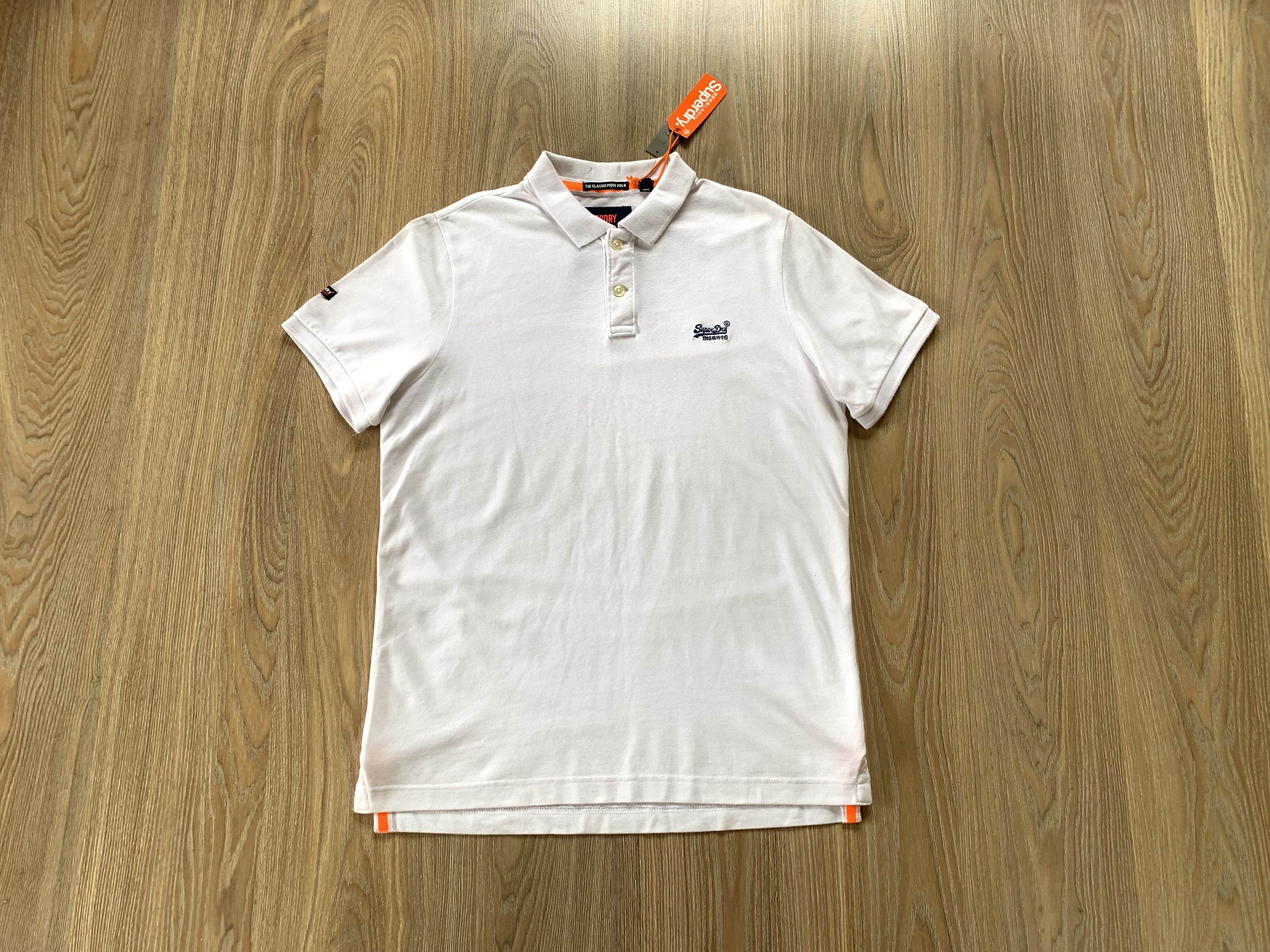 Japanese Brand × Superdry Superdry Classic Basic White Short Sleeeve Polo T Shirt Size US XXL / EU 58 / 5 - 1 Thumbnail