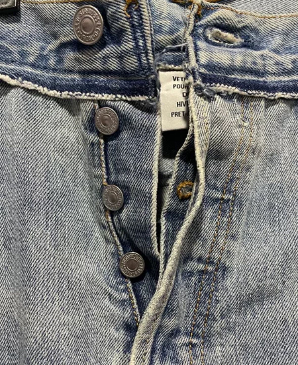 Vetements Vetements Levis Blue Splicing Jeans 2412-Nextarrow Size US 32 / EU 48 - 3 Thumbnail