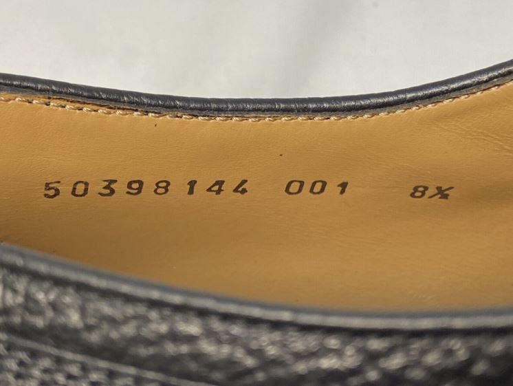 Hugo Boss BOSS Eden Wingtip Black Derby Lug Men's UK 8.5 Size US 10 / EU 43 - 11 Thumbnail
