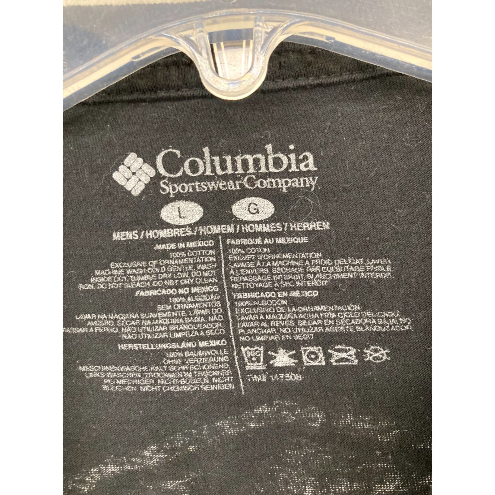 Vintage Columbia Mens TShirt L Black Outdoor Shirt Size US L / EU 52-54 / 3 - 5 Thumbnail