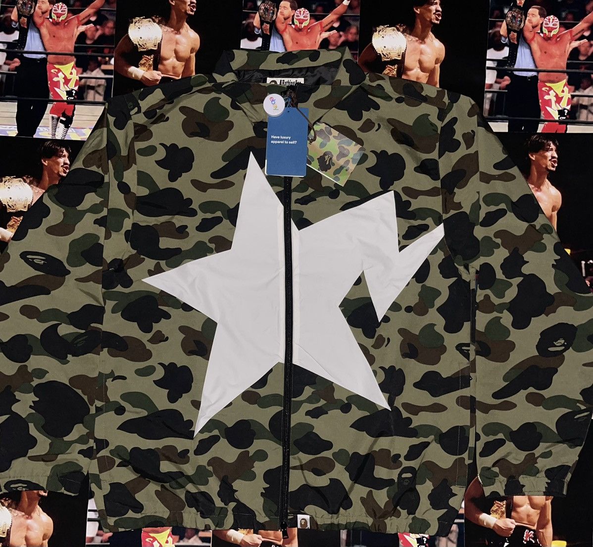 Bape Bape 1st Camo Track Jacket (XL) Size US XL / EU 56 / 4 - 5 Thumbnail