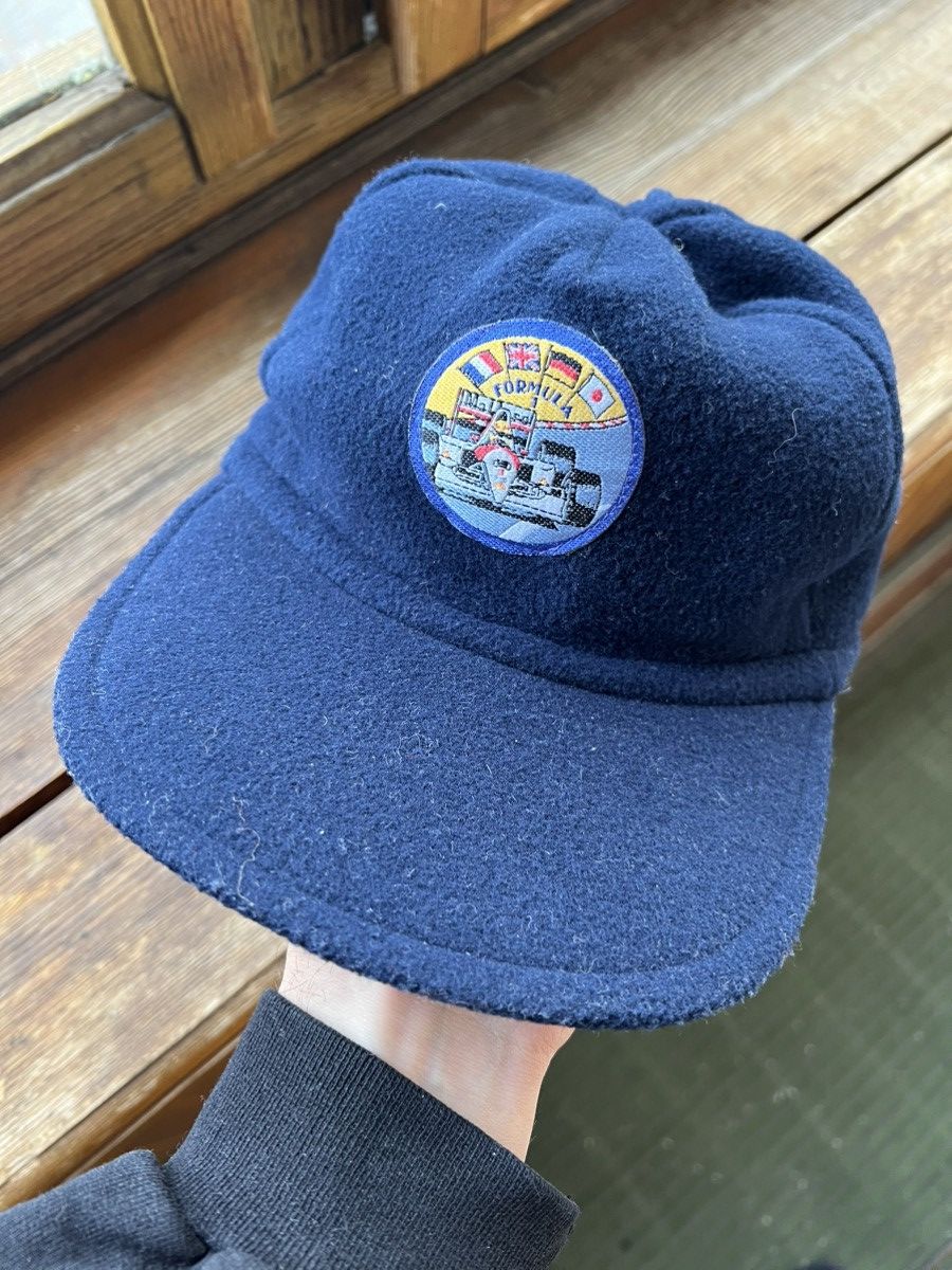 Vintage Vintage Streetwear Fleece Hat Formula 1 Y2K Size ONE SIZE - 2 Thumbnail