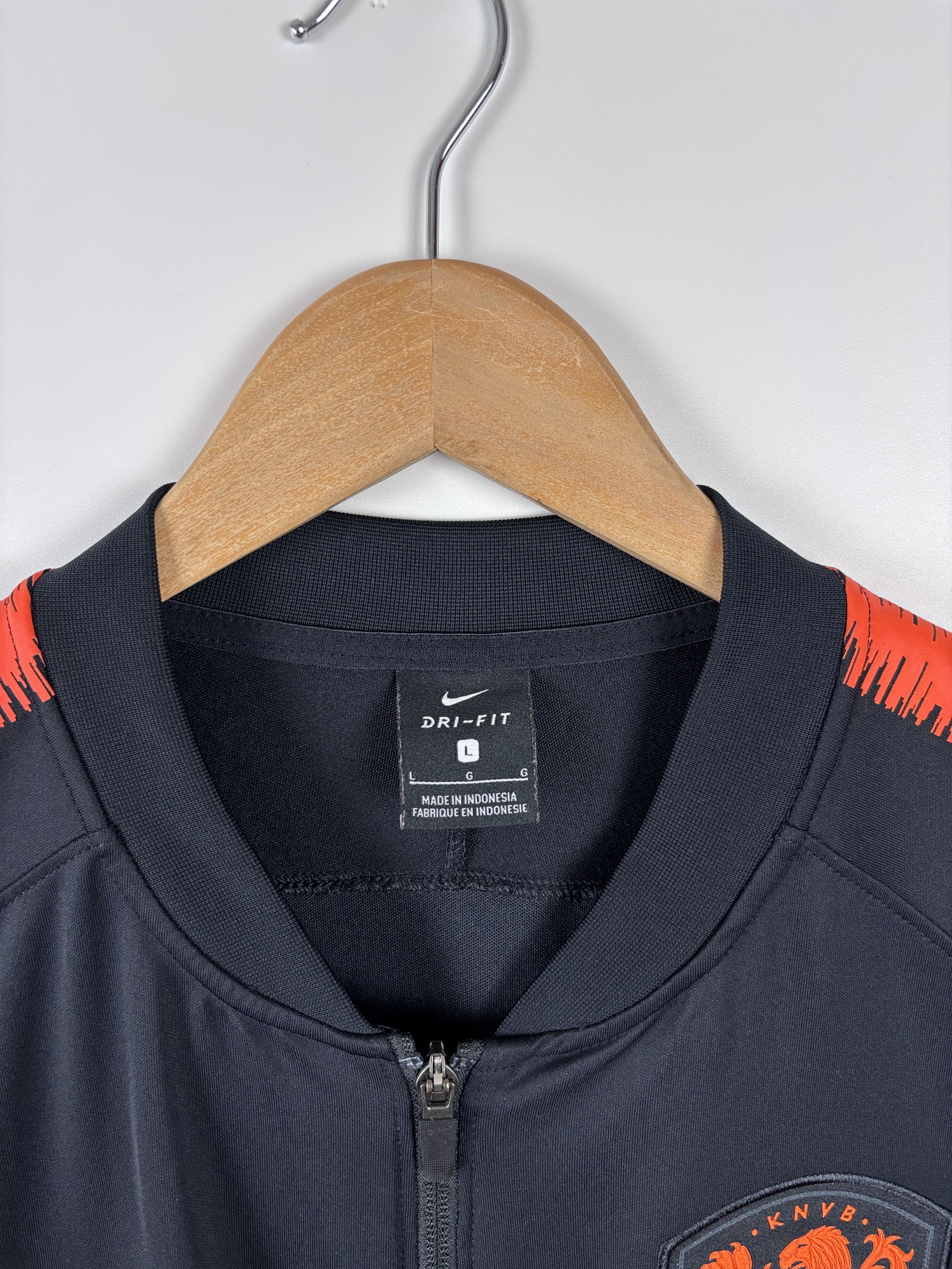 Nike Nike Netherlands Training Football Soccer Jacket Black L Size US L / EU 52-54 / 3 - 4 Thumbnail