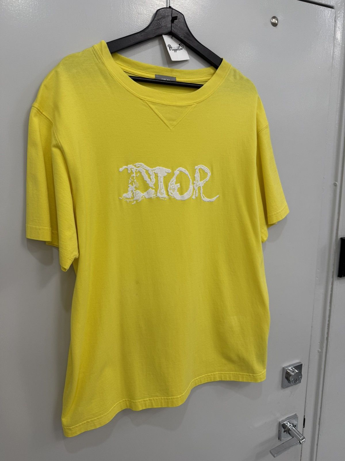 Dior Dior Yellow T-Shirt Size US XL / EU 56 / 4 - 2 Thumbnail