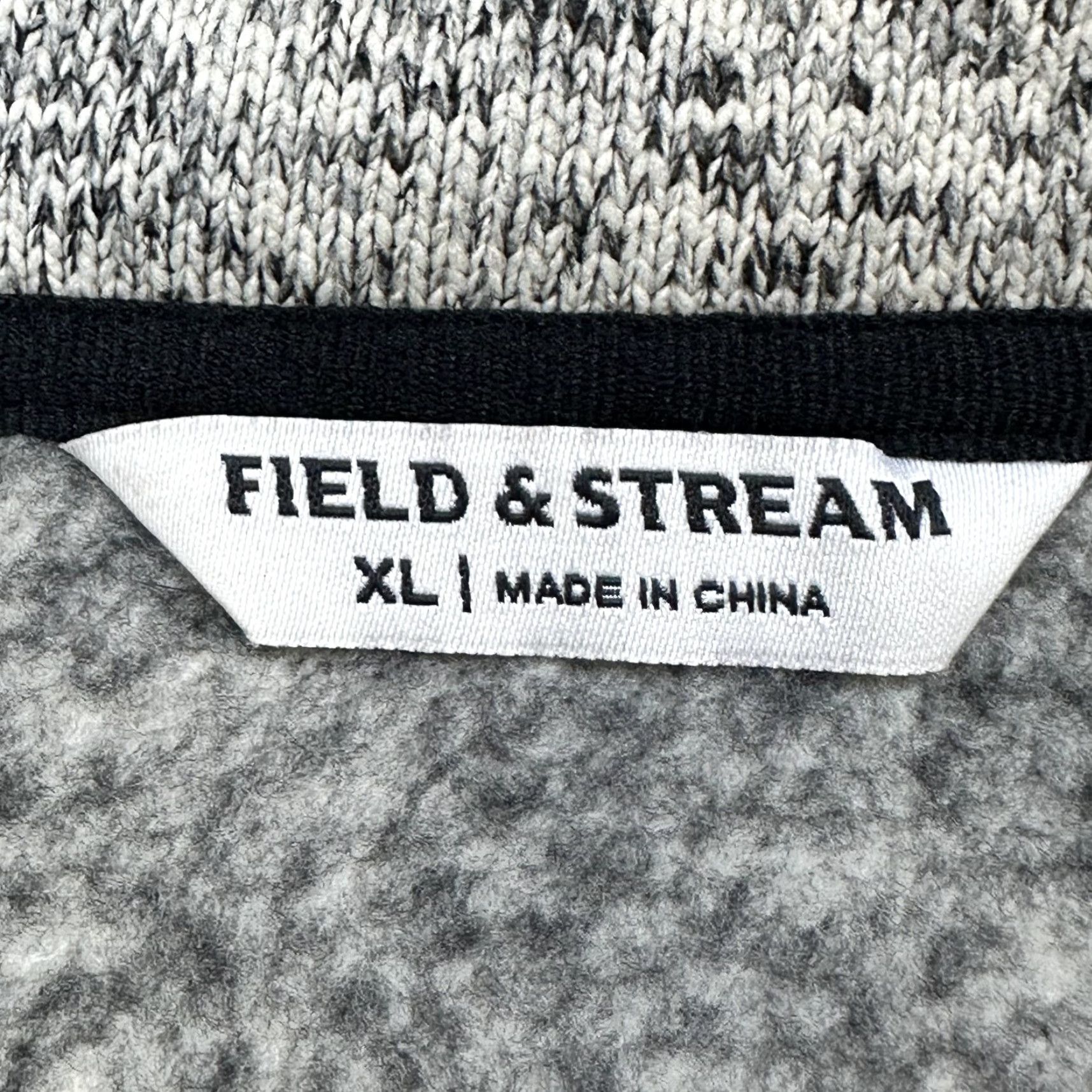 Vintage Field & Stream Vest Mens XL Gray Fleece Full Zip Stand Collar Outdoor Shirt Size US XL / EU 56 / 4 - 5 Thumbnail