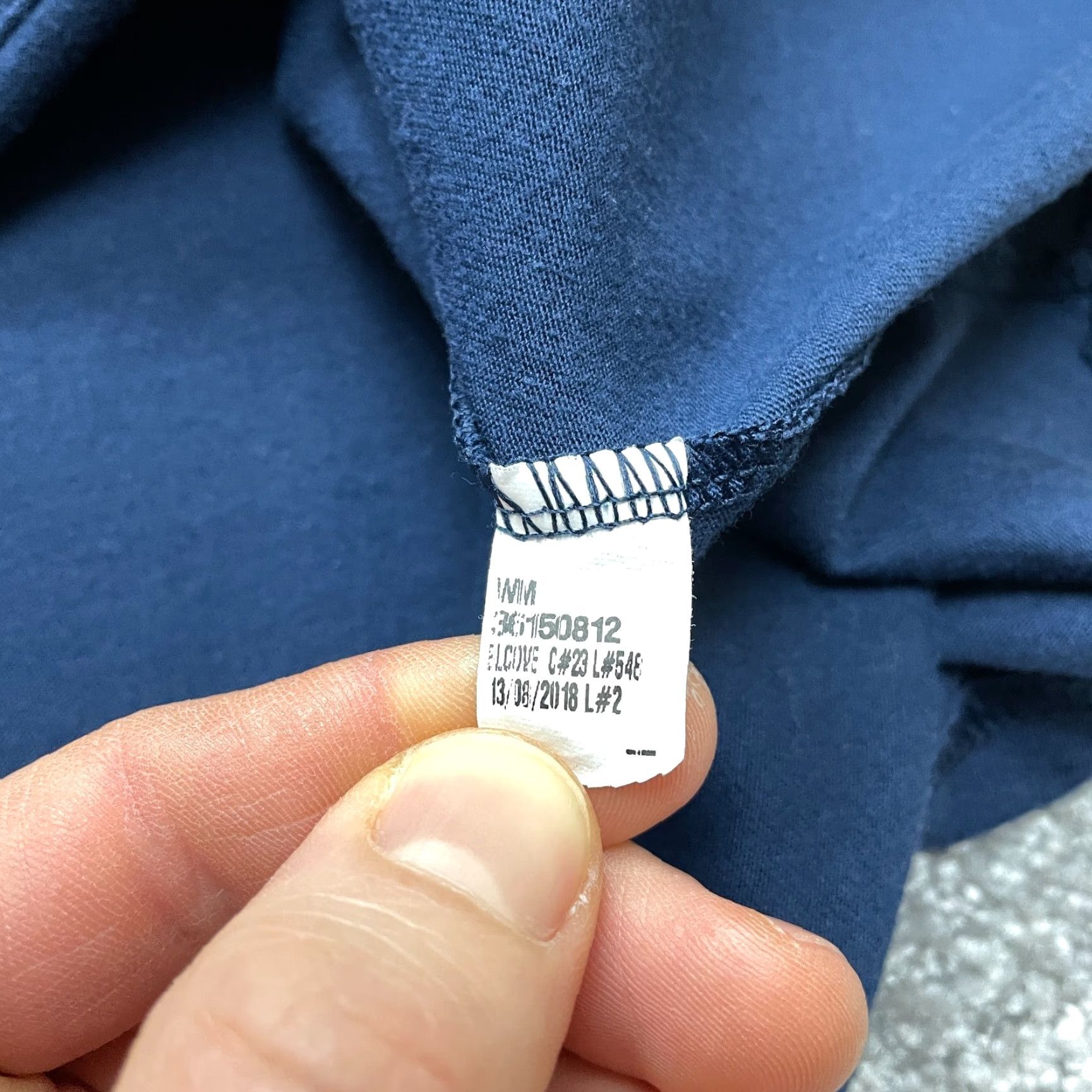 George George Shirt Mens XL Blue Long Sleeve Crew Neck Knit Cotton Blend Solid T-Shirt Everyday Classic Size US XL / EU 56 / 4 - 7 Thumbnail