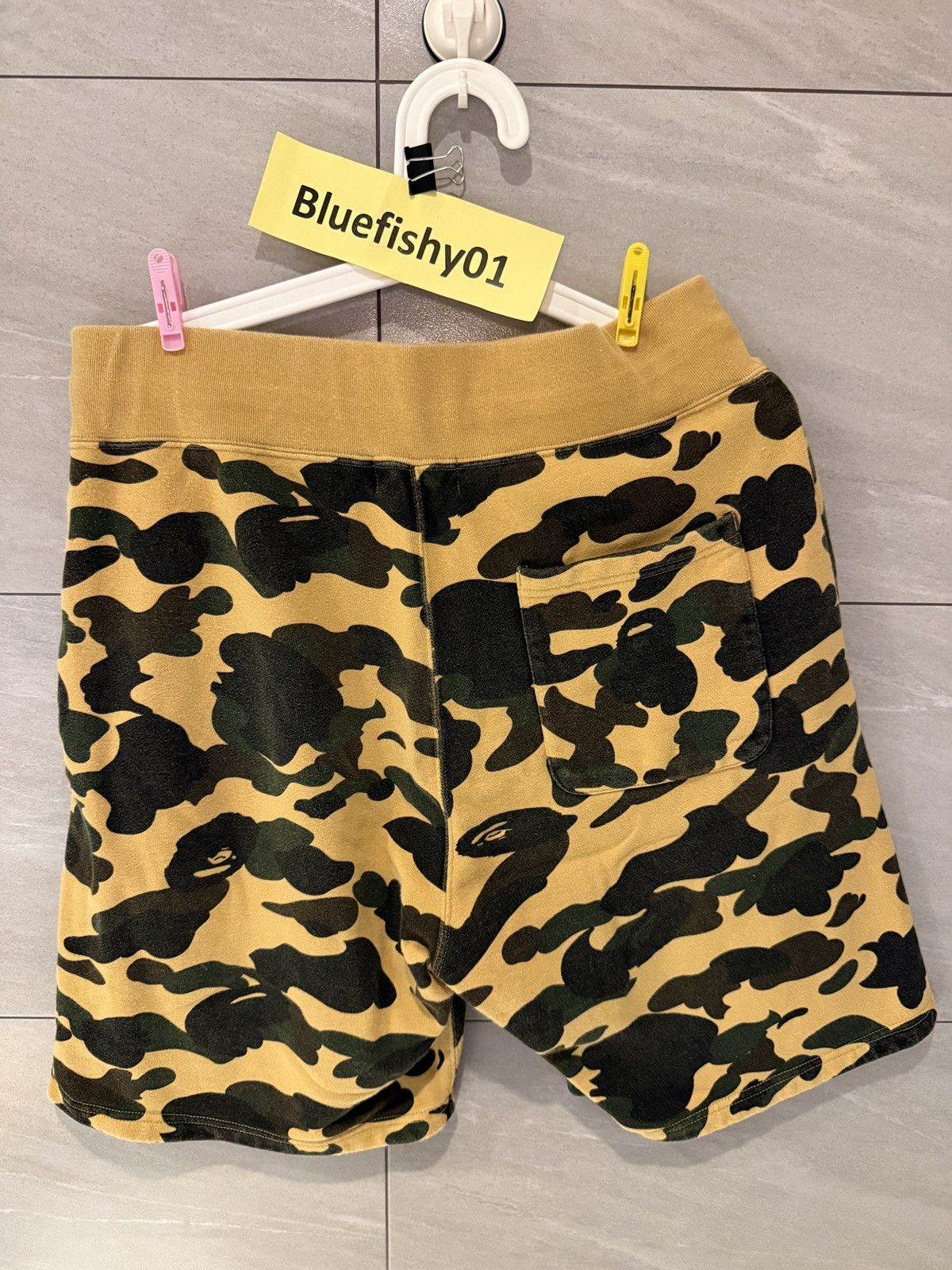Bape Bape 1st Yellow Camo Shorts Asia Size L Size US 33 - 2 Thumbnail