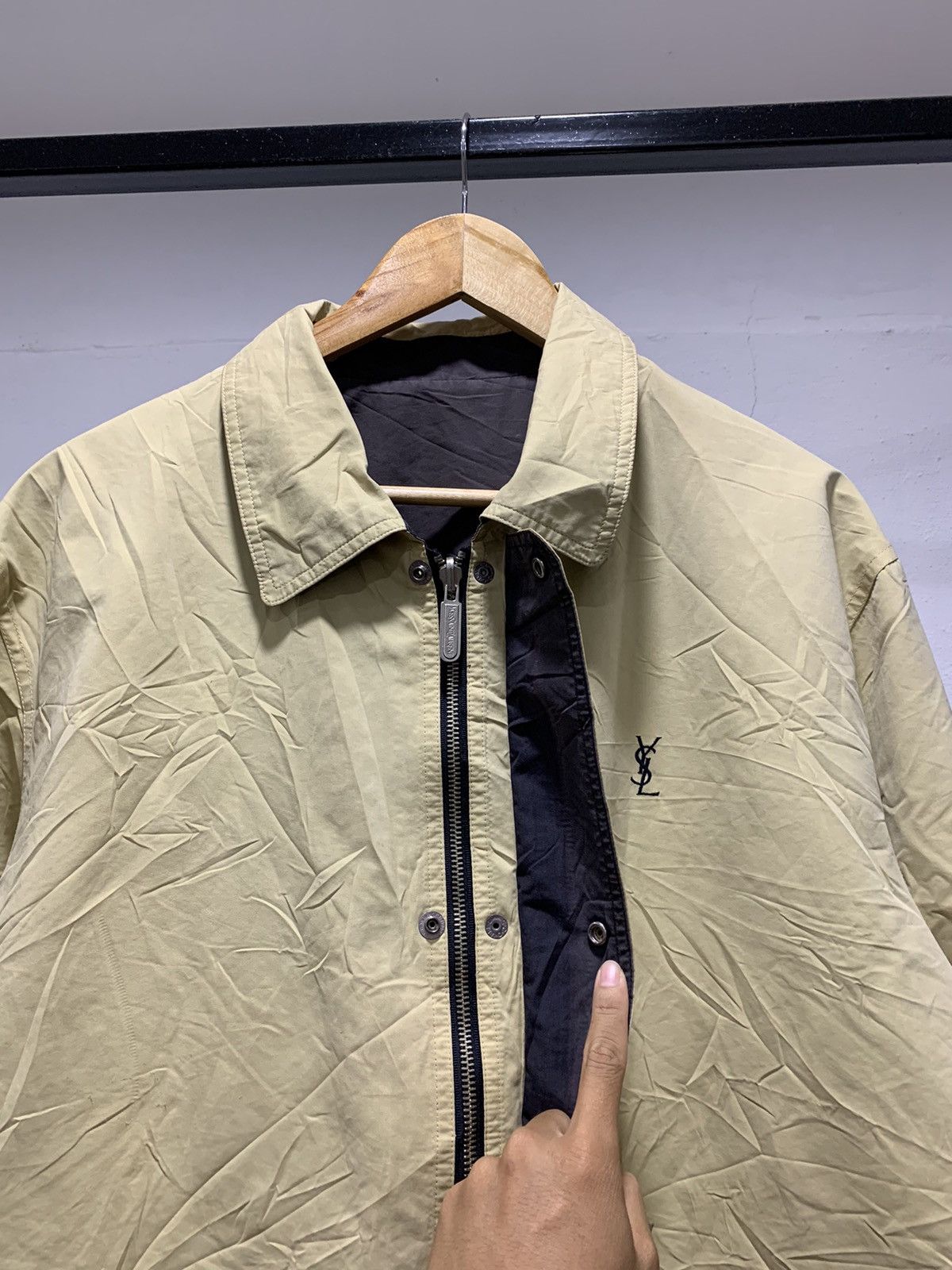 Vintage × Yves Saint Laurent Vintage Reversible Parka Jacket 80s Size US L / EU 52-54 / 3 - 8 Thumbnail