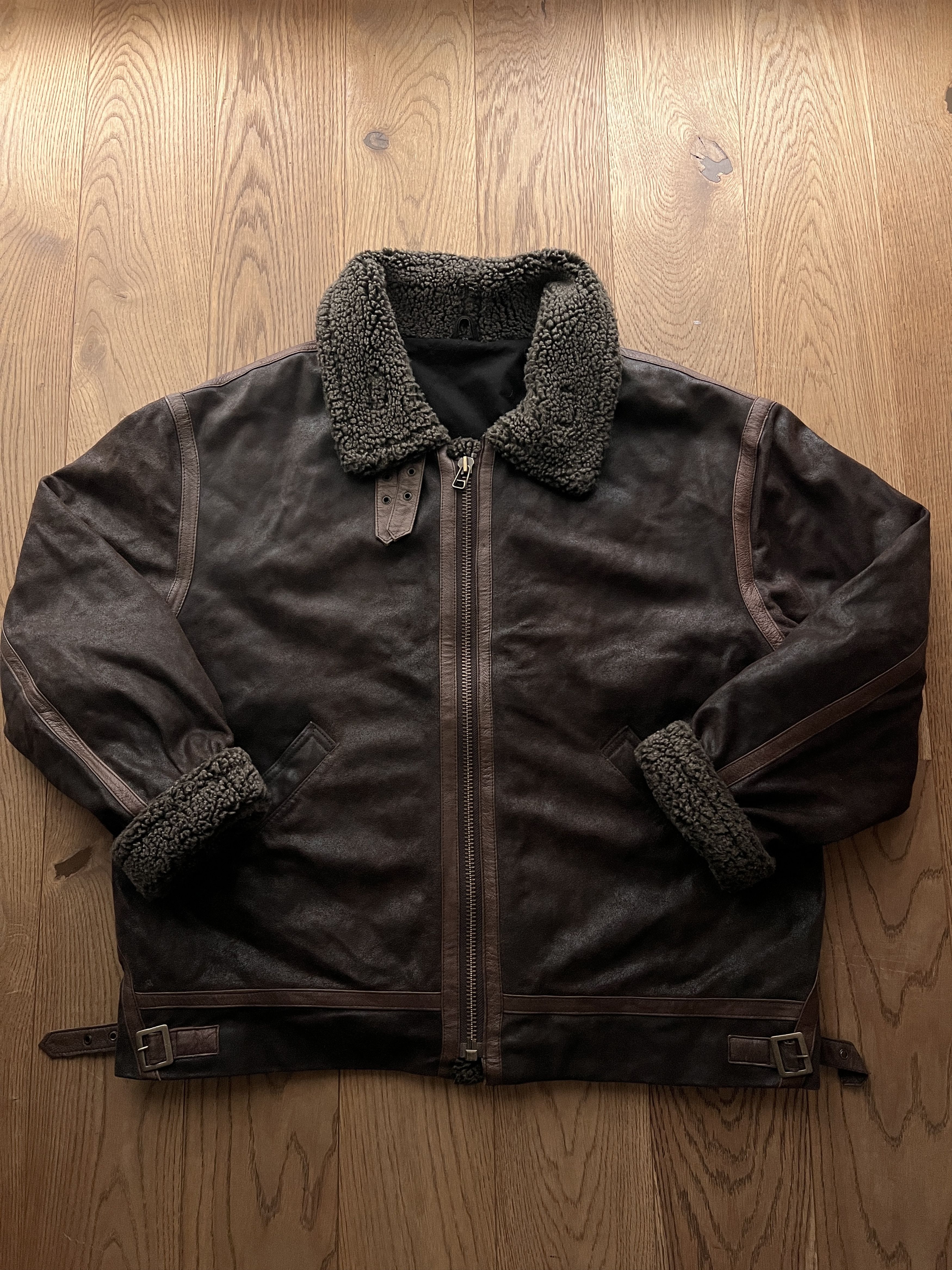 Genuine Leather 14th Addiction Yohji Yamamoto style leather aviator jacket Size US XL / EU 56 / 4 - 1 Thumbnail