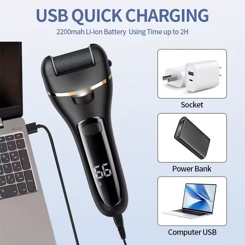 Other Recharge Electric Foot Grinder - USB Powered Callus Remover Size ONE SIZE - 6 Thumbnail
