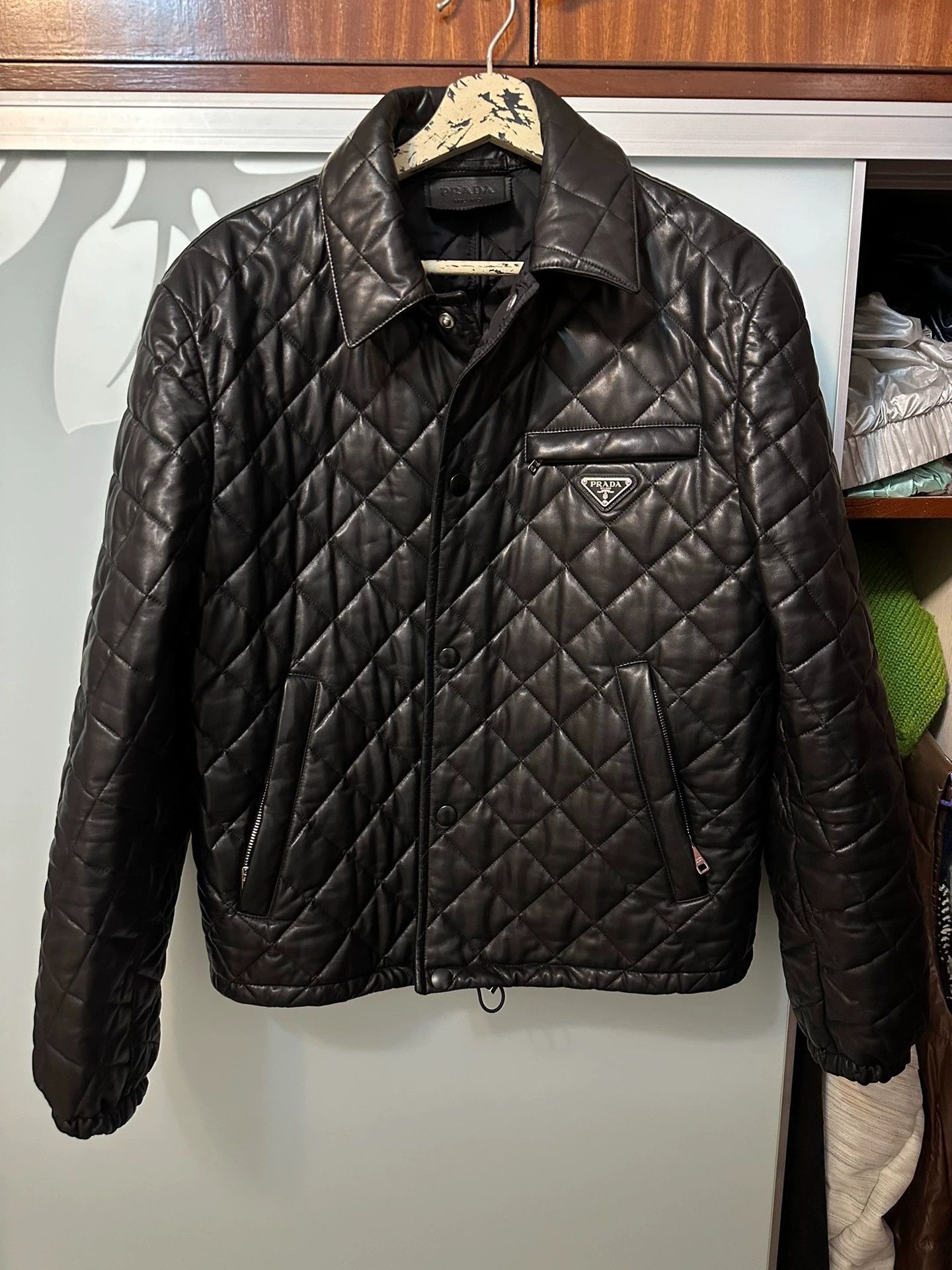 Prada Prada 21aw Raf Simons Nappa Short Wide Quilted Jkt 44 Size US S / EU 44-46 / 1 - 1 Thumbnail