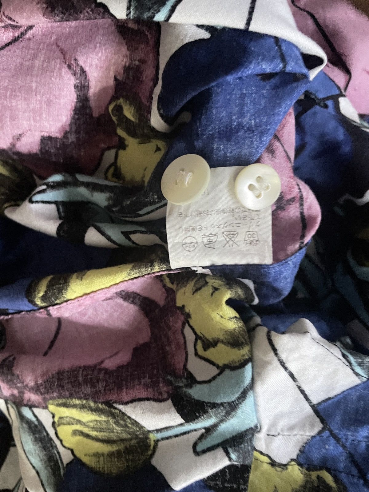 Issey Miyake Very Rare Vintage Issey Miyake Men Baggy Floral Shirt 1990s Size US M / EU 48-50 / 2 - 10 Thumbnail