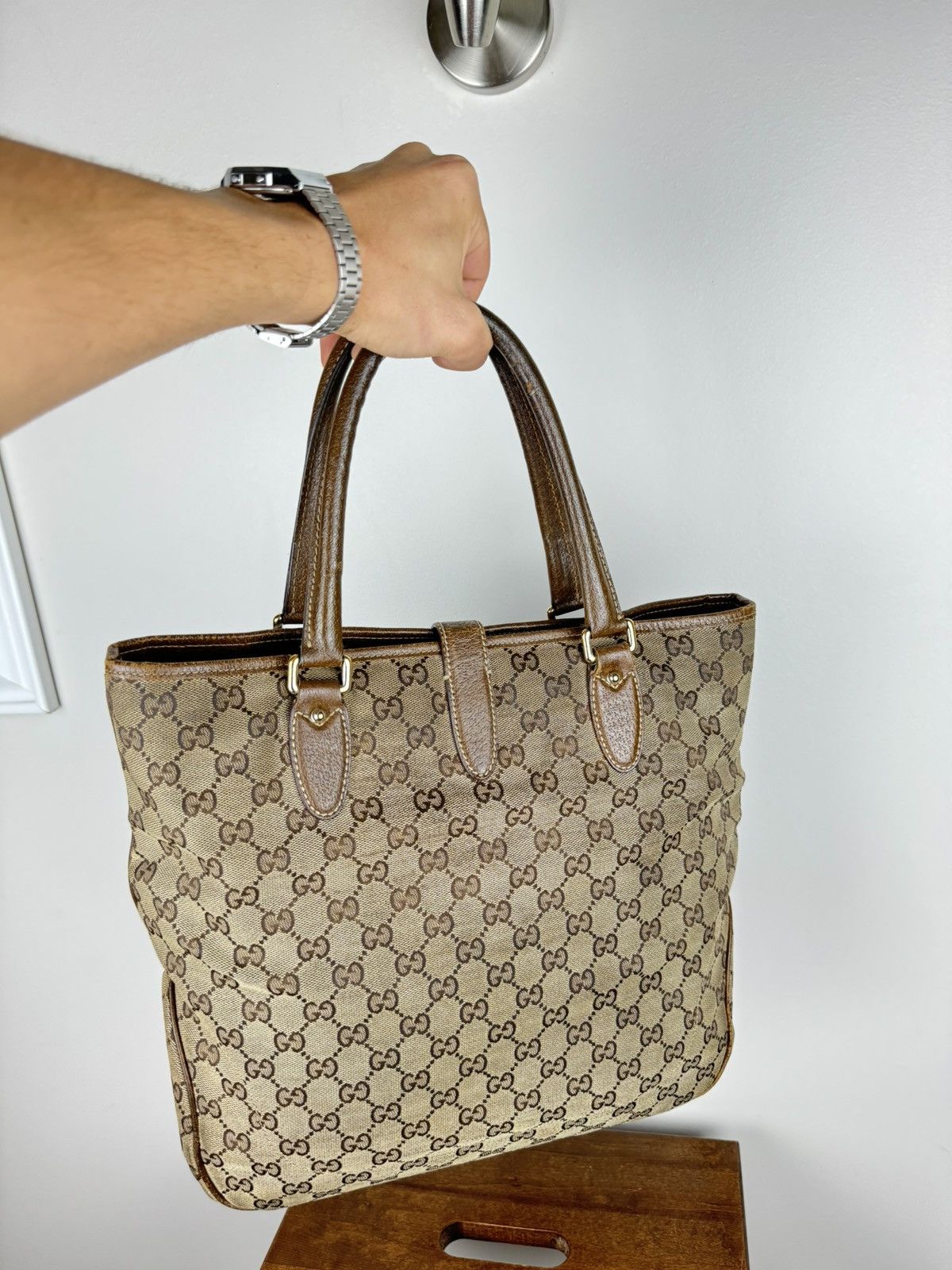 Gucci Luxury bag Gucci GG Canvas Jackie Hand Bag original item Size ONE SIZE - 4 Thumbnail