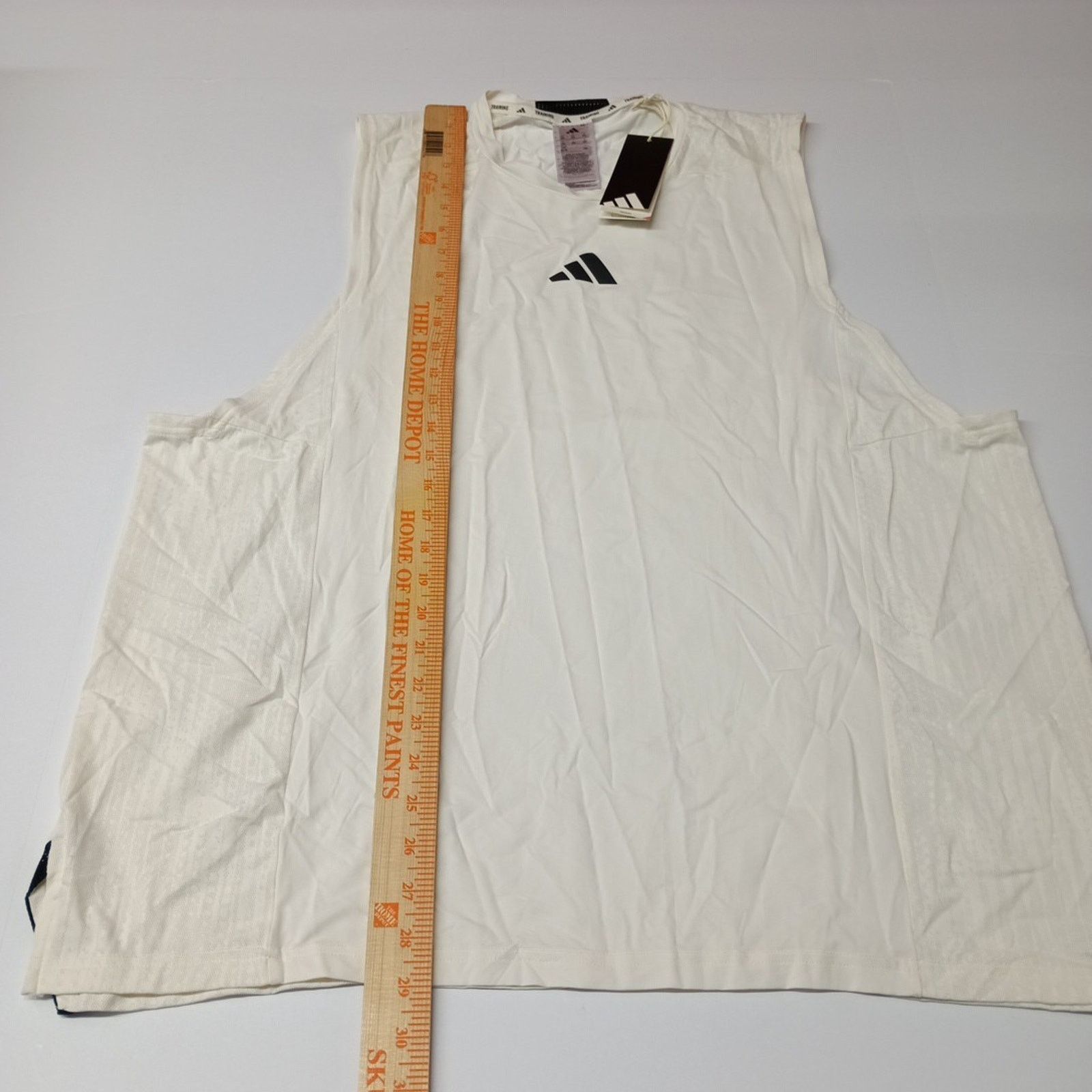 Adidas Adidas Mens Size 2XL D4T Training Tank Top Shirt Chalk White Size US XXL / EU 58 / 5 - 6 Thumbnail