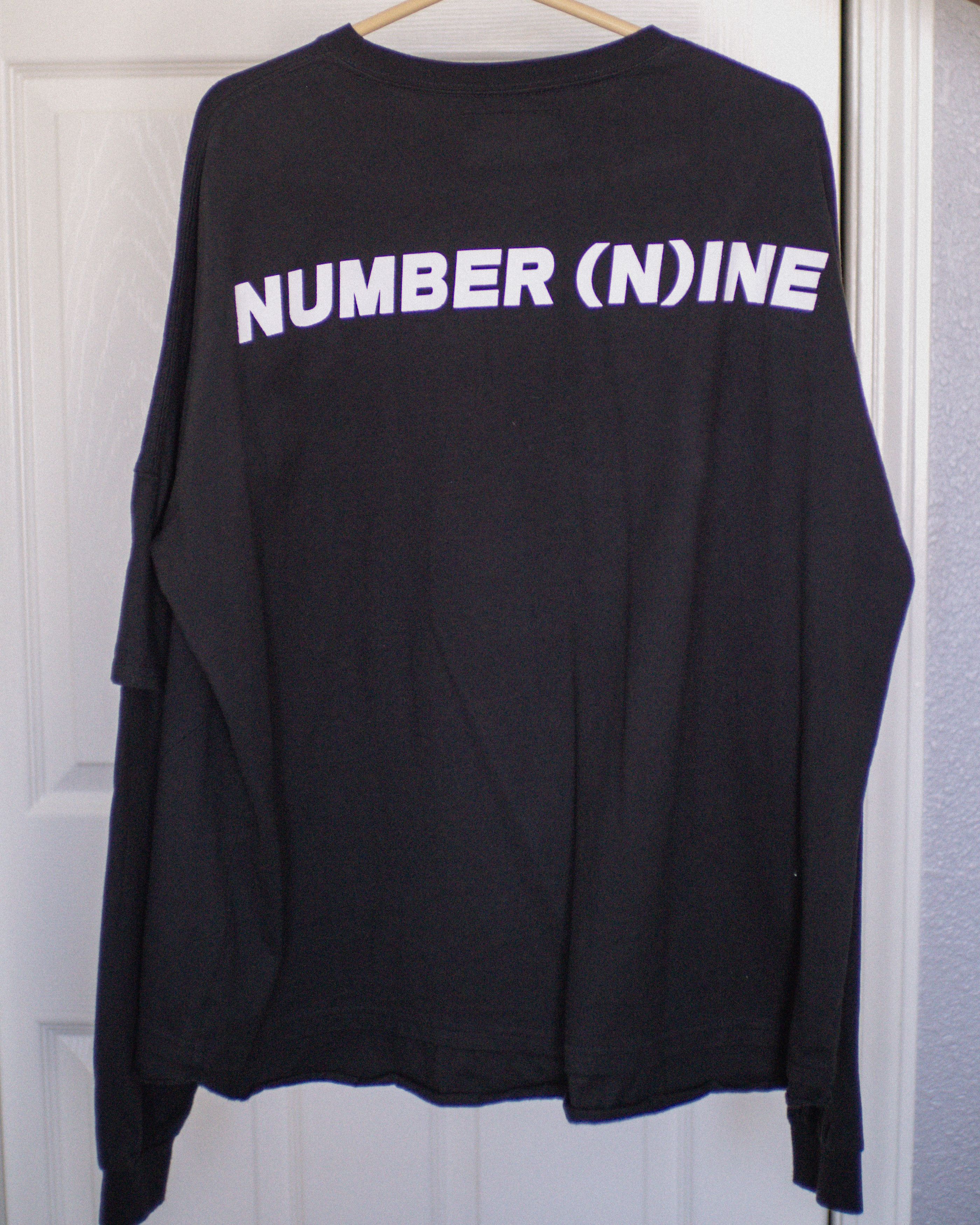 image of Number N Ine Number (N)Ine Denim Long Sleeve in Black, Men's (Size Large)