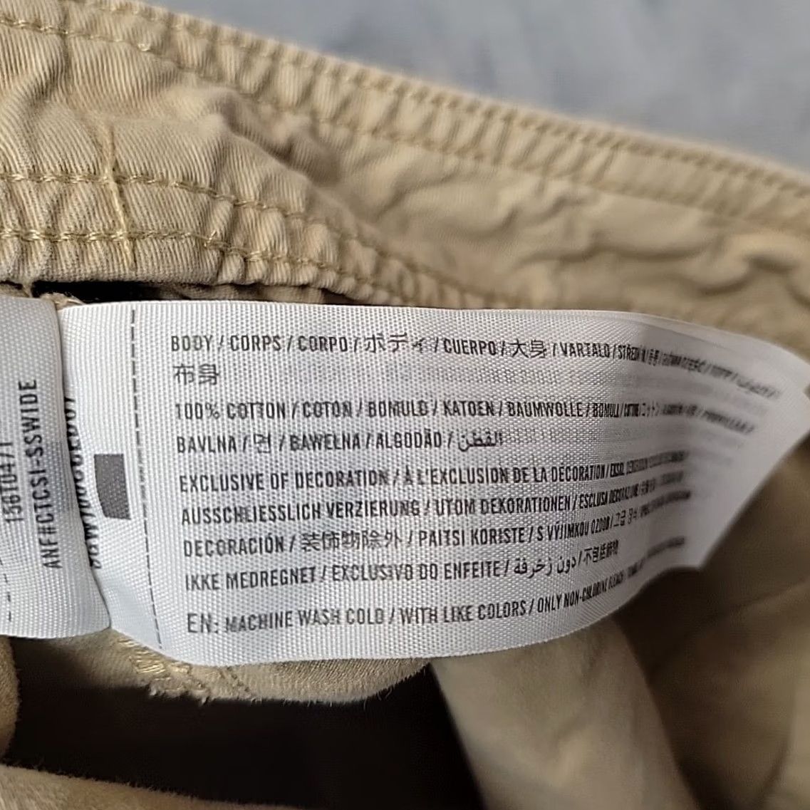 Abercrombie & Fitch Abercrombie & Fitch Cargo Pants Womens 14 Reg Tan Curve Love Loose Baggy Y2K Retro Beige Cotton Pockets Casual Mens Womens Girls Size 36" / US 14 / IT 50 - 5 Thumbnail
