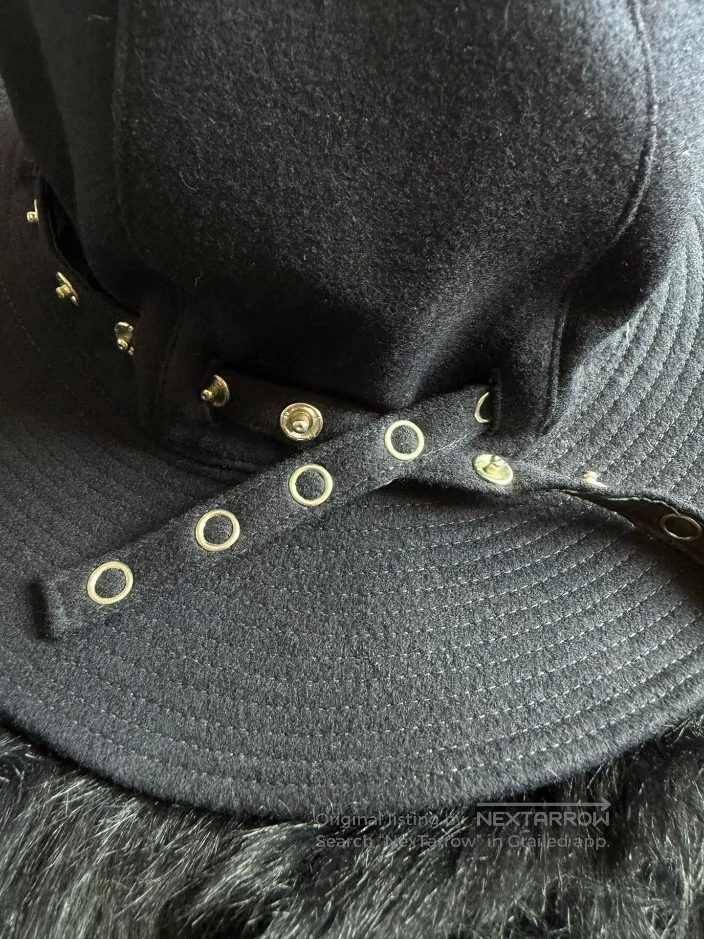 Sacai Sacai Wizard Hat in Black Color. Size ONE SIZE - 3 Thumbnail