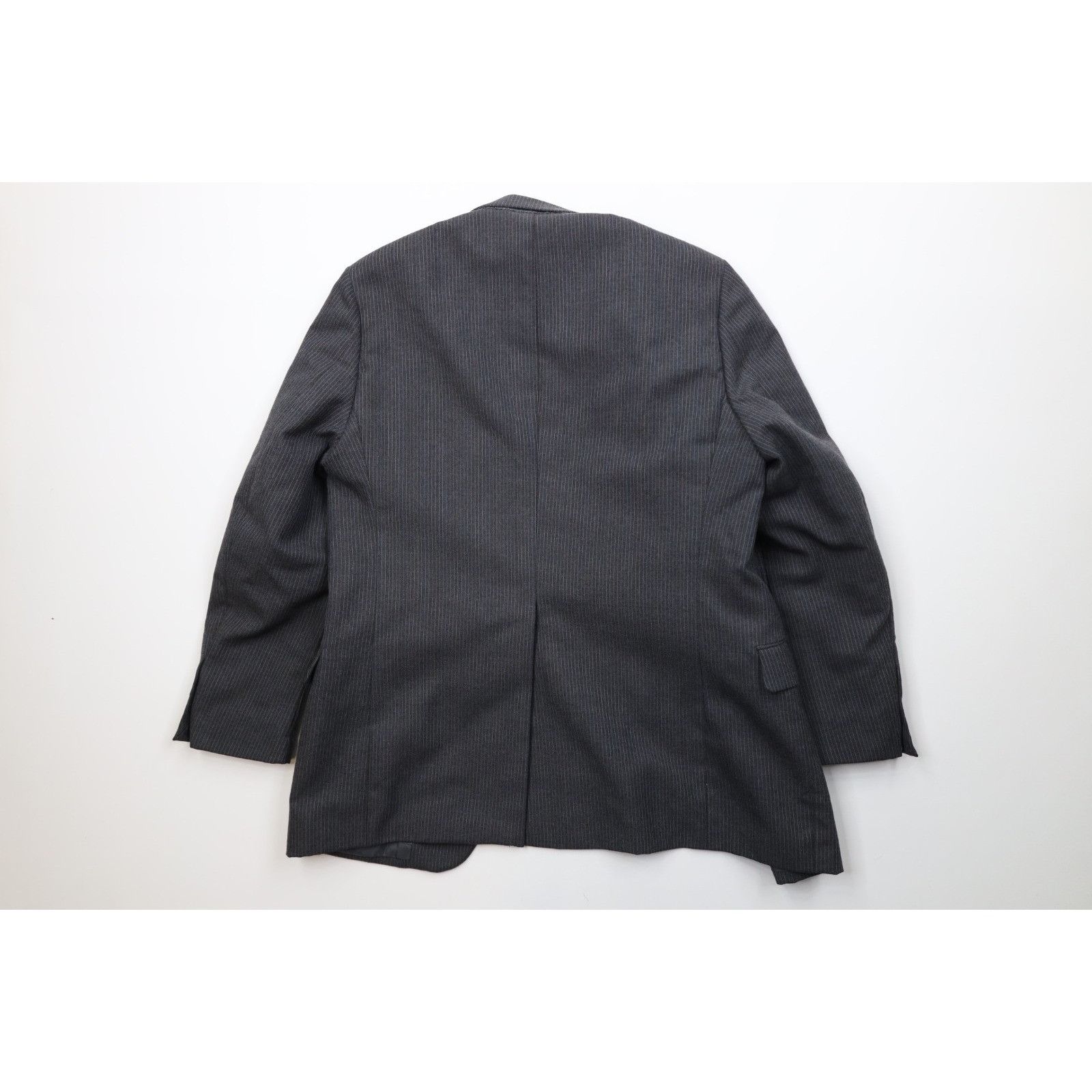 Vintage Vintage 70s Streetwear 2 Piece Wool Pinstriped Suit Wedding Size 42R - 11 Thumbnail