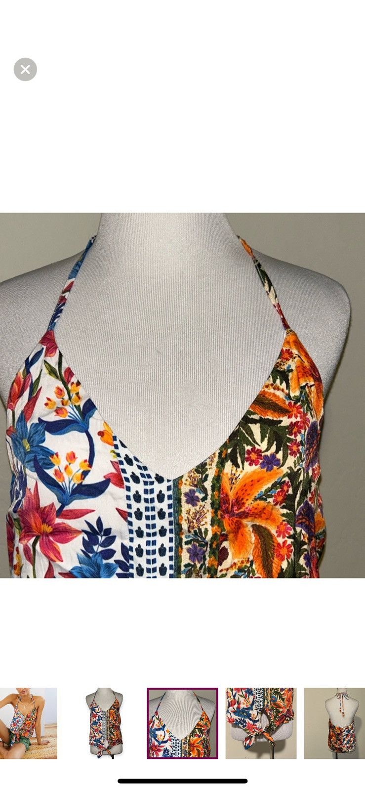Anthropologie × Farm Rio Farm Rio for Anthropologie small spliced Cali blouse Size S / US 4 / IT 40 - 4 Thumbnail