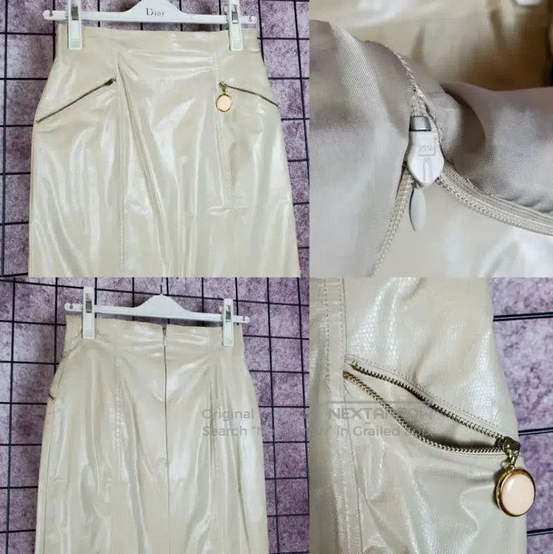 Dior Dior Spring Autumn Midi Skirt in Beige . Size 28" / US 6 / IT 42 - 3 Thumbnail